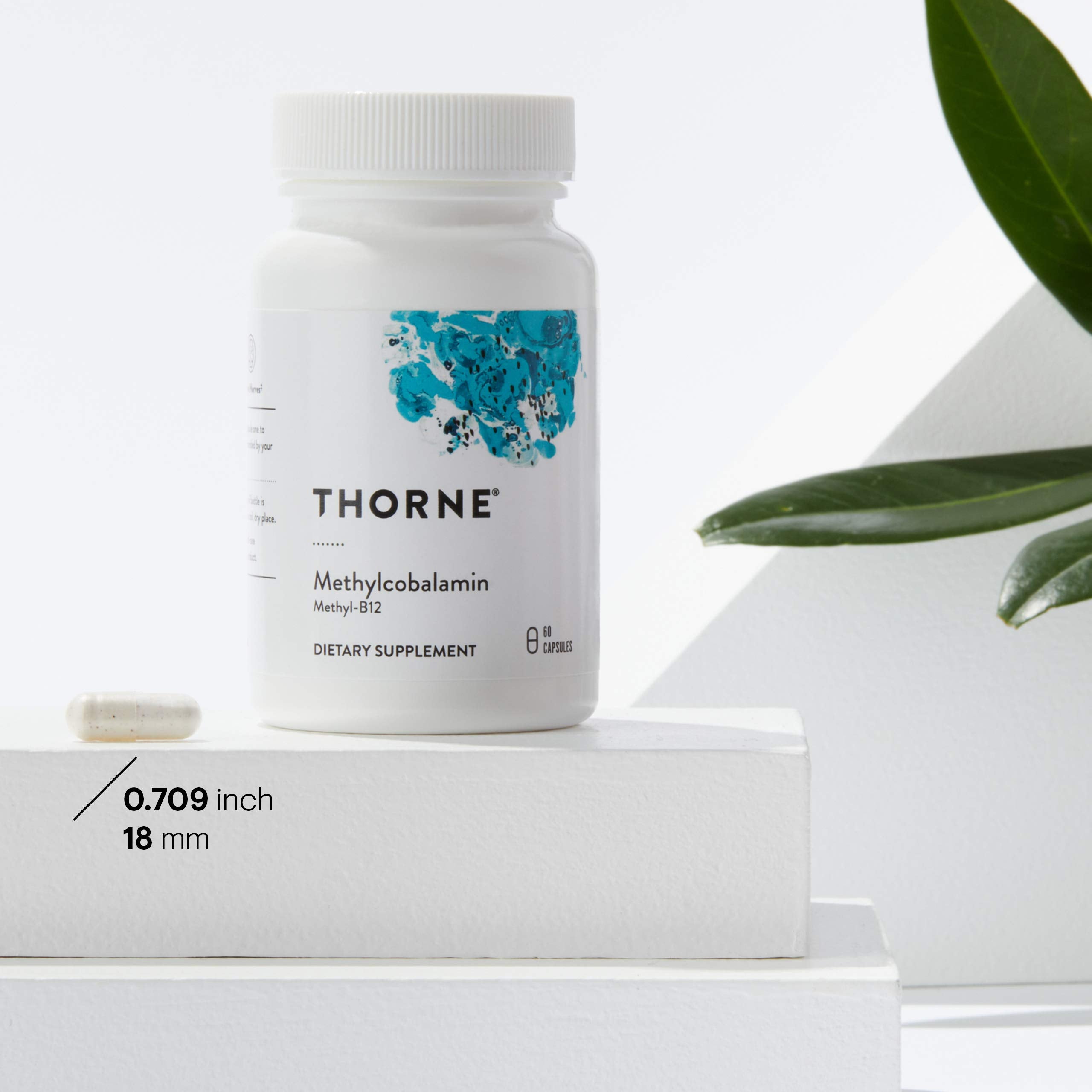 THORNE Vitamin B12 - as Methylcobalamin - Supports Heart & Nerve Health, Blood Cell Function, Healthy Sleep & Methylation - Gluten, Dairy & Soy-Free - 60 Capsules
