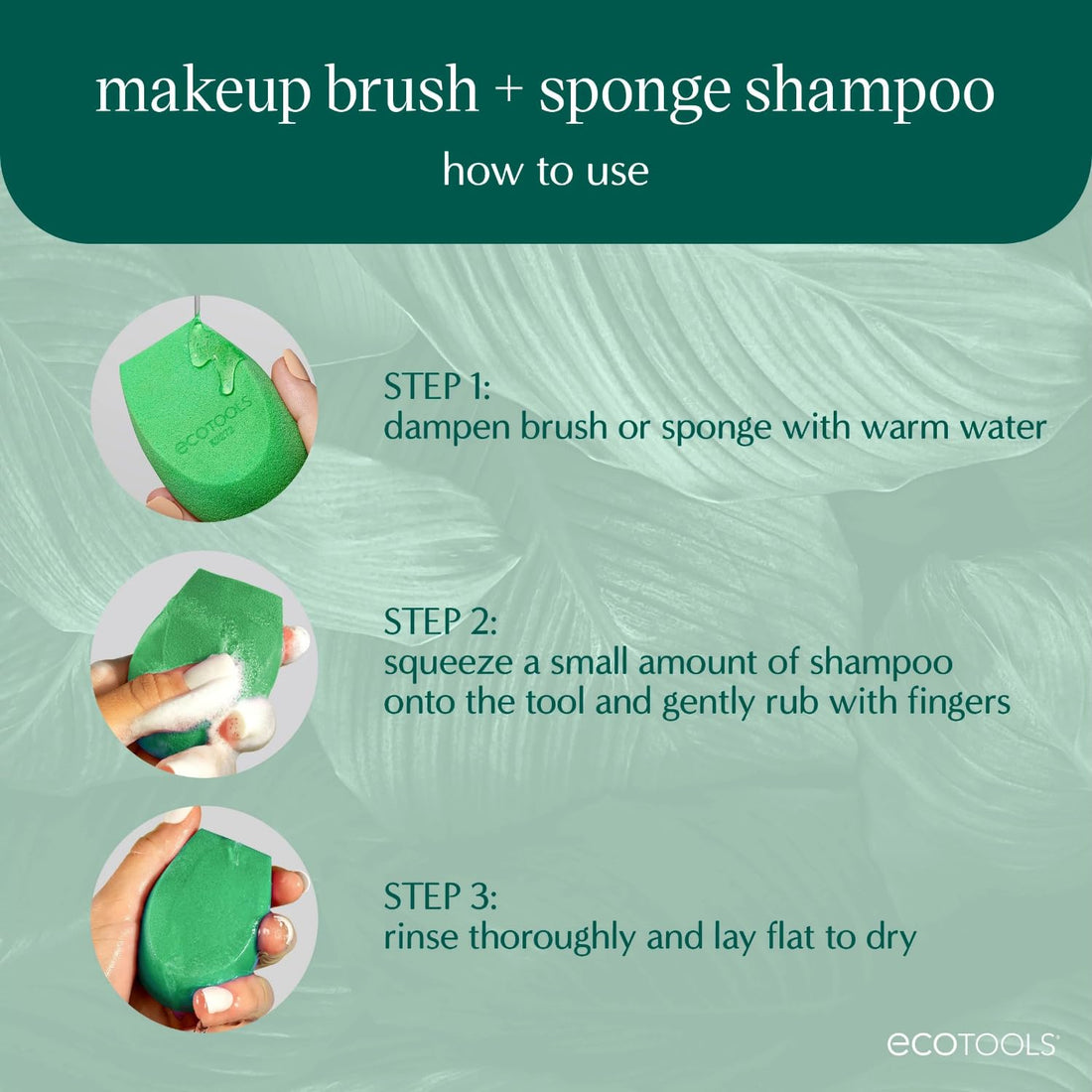 eco Tools Cruelty Free Makeup Brush Cleansing Shampoo, 170g