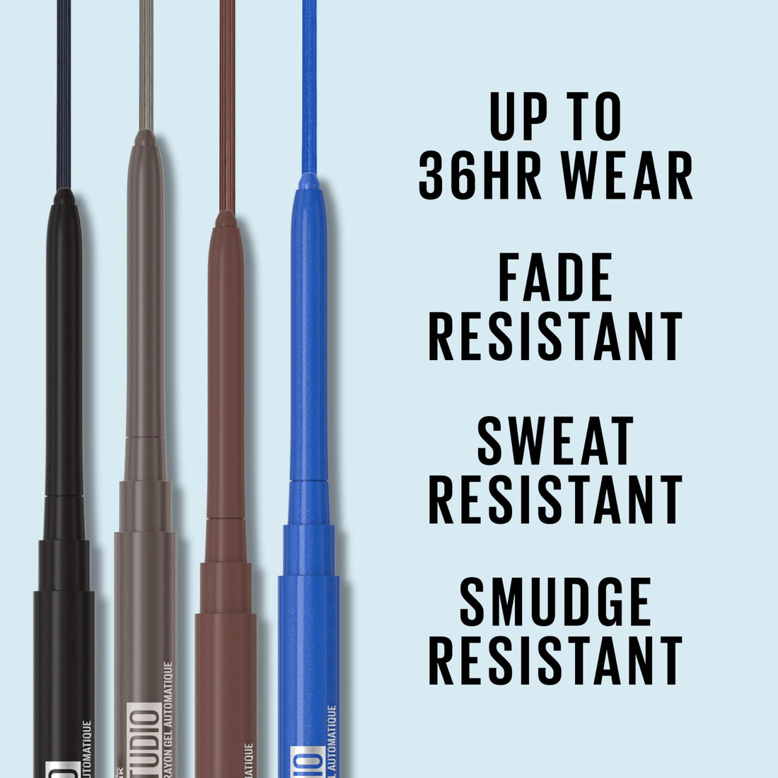 Maybelline Tattoo Studio Automatic Gel Pencil Waterproof Eyeliner, Blendable, Smudge Resistant, Matte Eyeliner For Up To 36HR Wear, Expressotini (Smokey Brown), Packaging May Vary