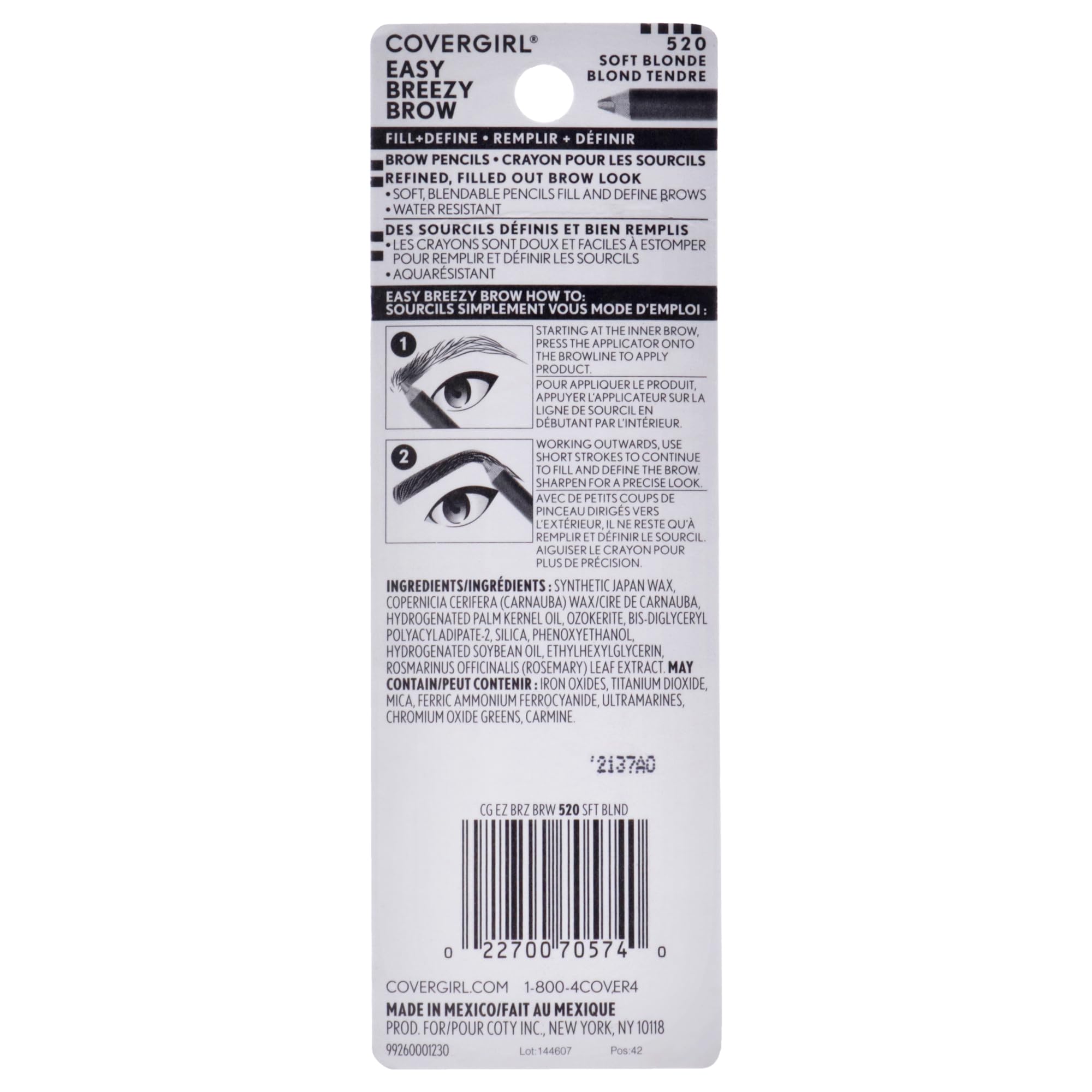 CoverGirl Brow and Eye Makers Pencil, 520 Soft Blonde Warm,0.06 Ounce by COVERGIRL