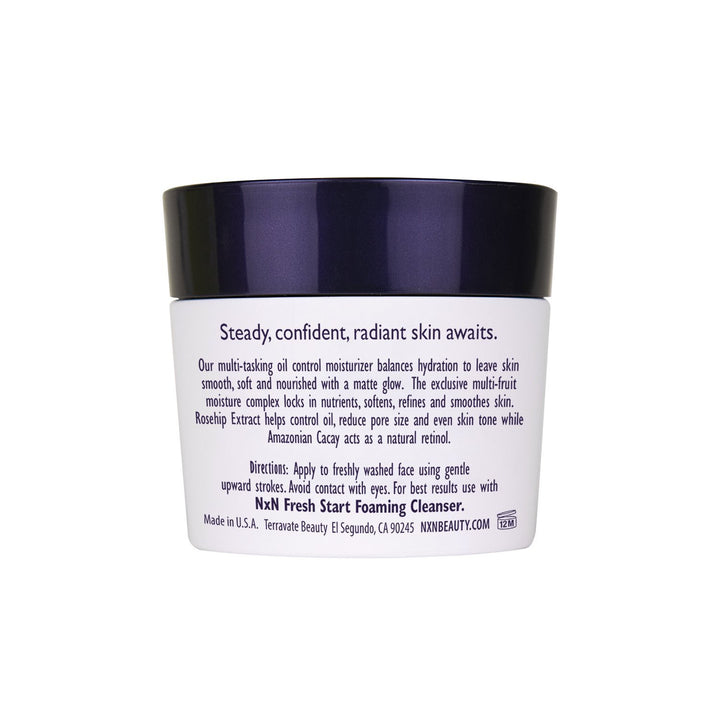 Nurture by Nature Nxn Balance Beam Oil Control Gel Cream Face Moisturizer, Natural And Organic Anti Aging Formula For Oily Or Combination Skin, Men And Women, 1.7 Oz
