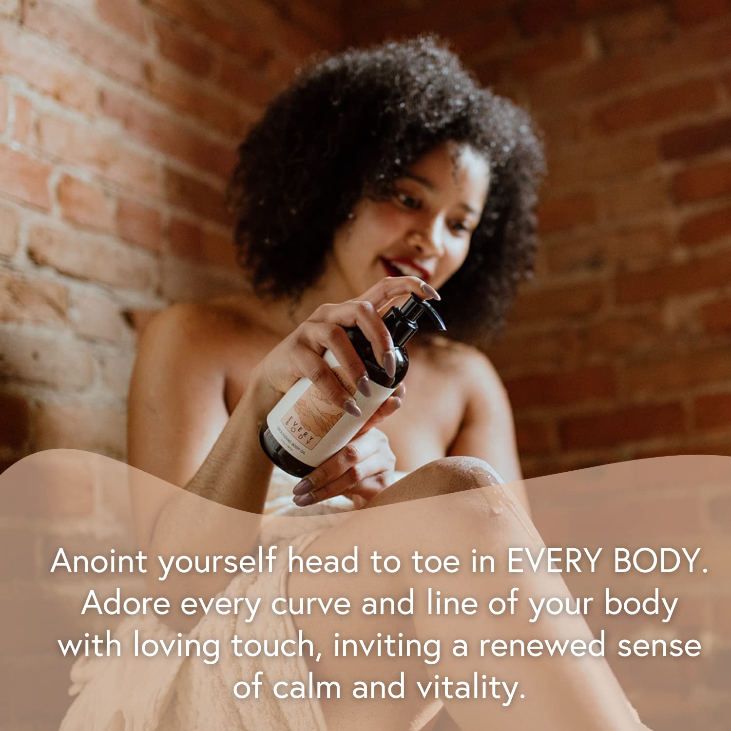 Moon Bath Every Body Grounding Body Oil | Contains Jojoba, Marula & Moringa Oils combined w/Sandalwood & Cypress to Calm | Organic & Clean Beauty, No Synthetic Fragrance 12 fl oz.