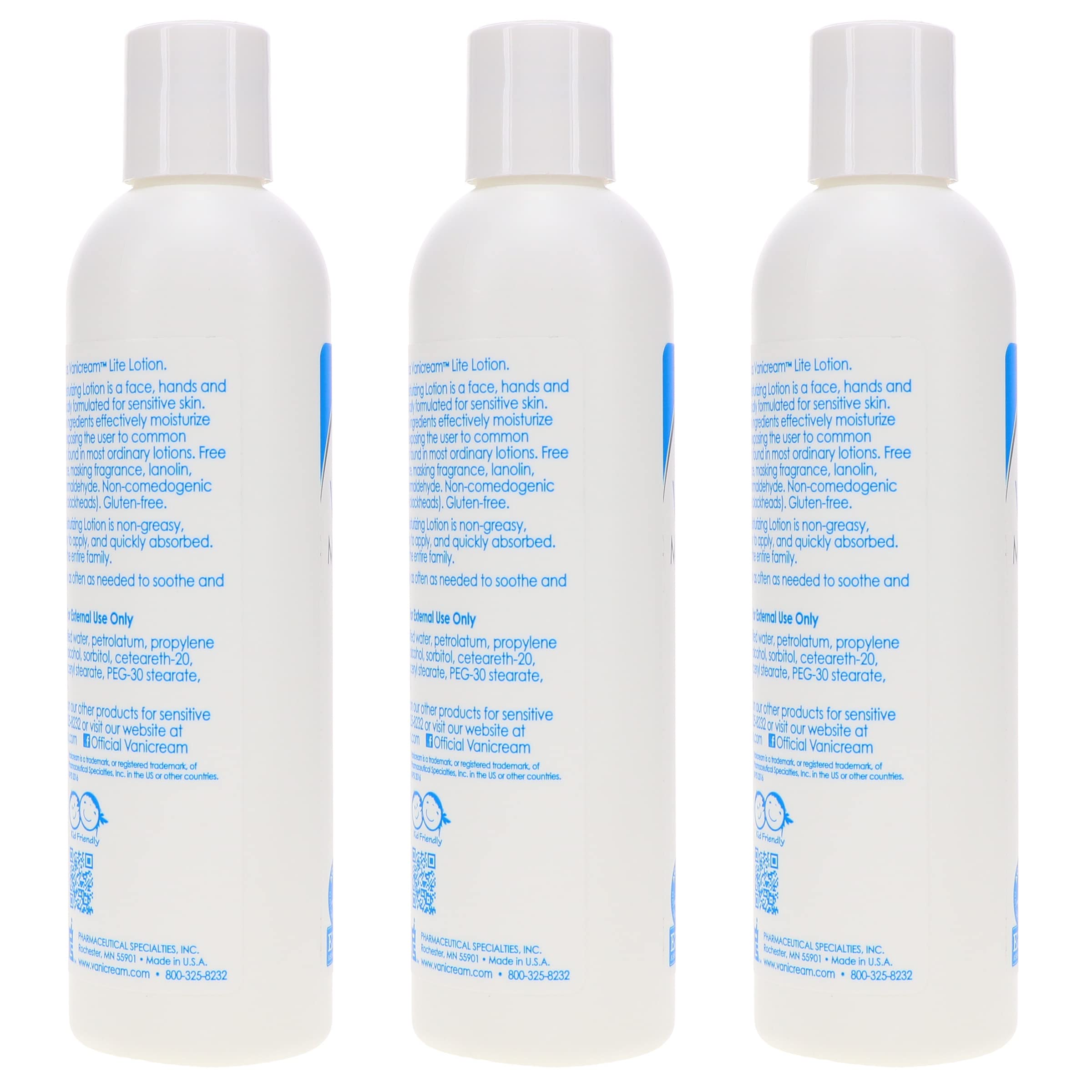 Vanicream Vanicream Lite Lotion For Sensitive Skin - 8 Oz (Pack of 3)