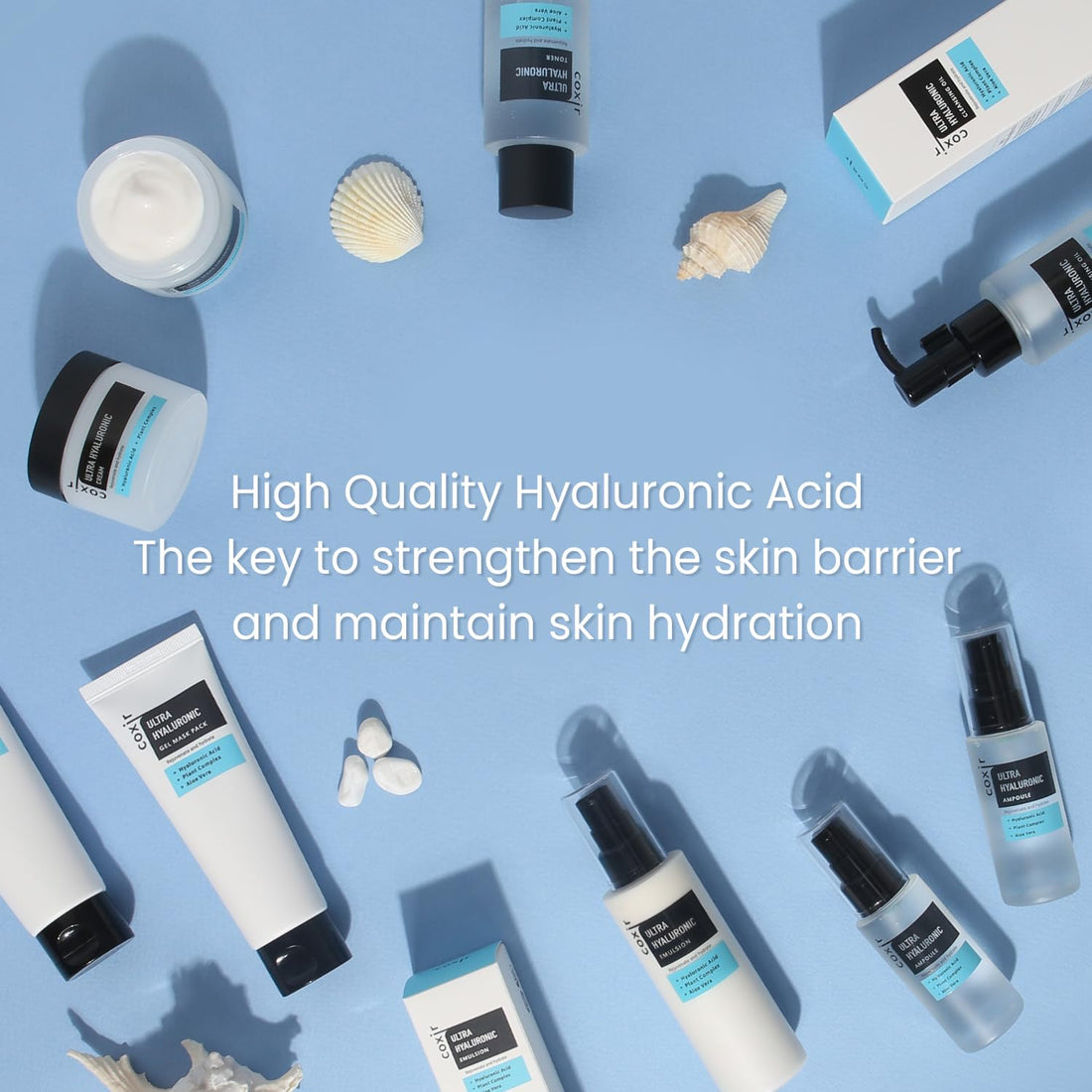 Coxir Ultra Hyaluronic Toner for Intensive Hydration 150ml(5.07 oz) | HYDRATION-14-Complex| Paraben Free, Cruelty Free, Korean Skin Care