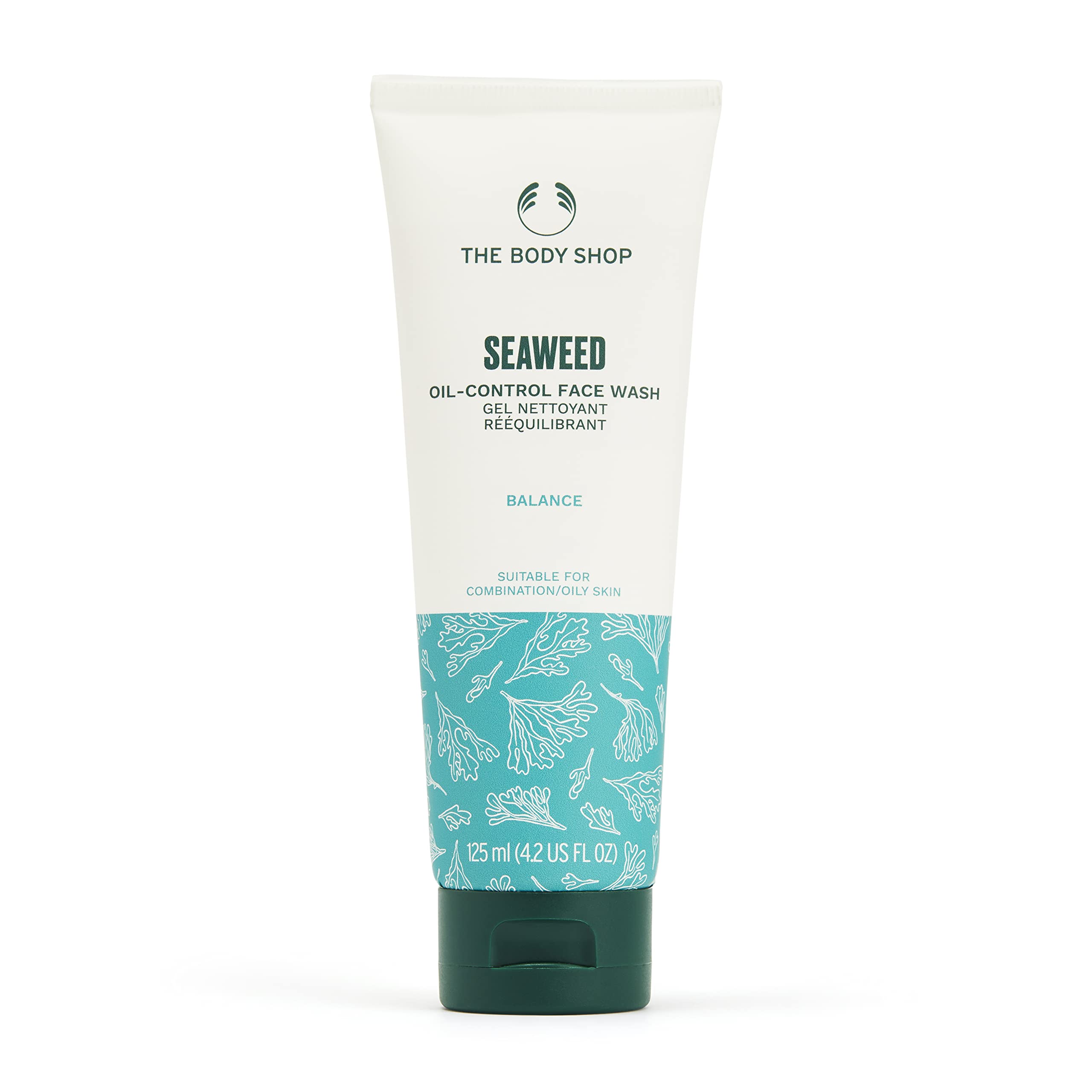 The Body Shop Seaweed Gel Cleanser, For Oily and Combination Skin, Vegan, 125ml