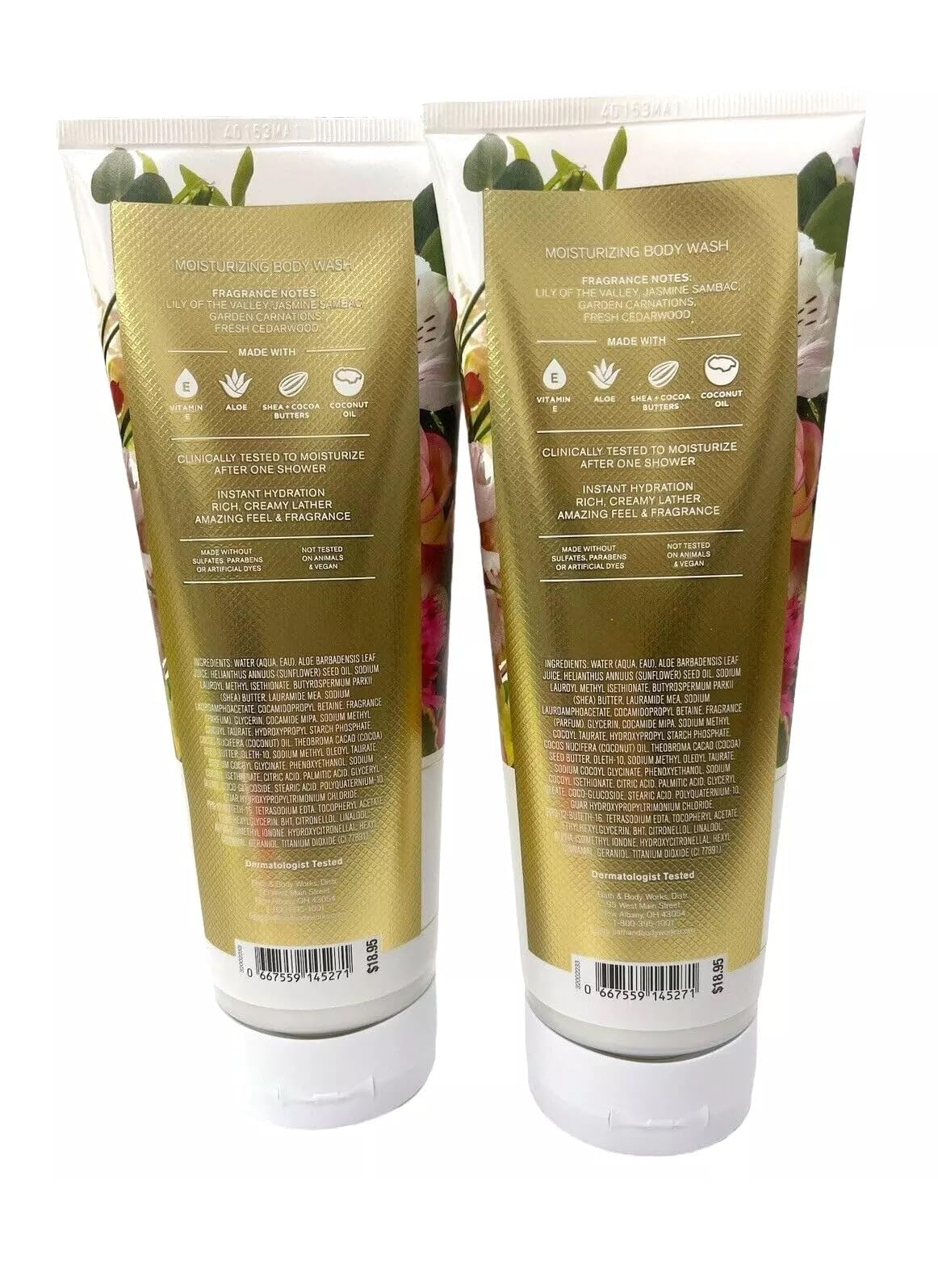 Bath & Body Works Brightest Bloom Ultimate Hydration Body Cream 8 Ounces Pack of 2