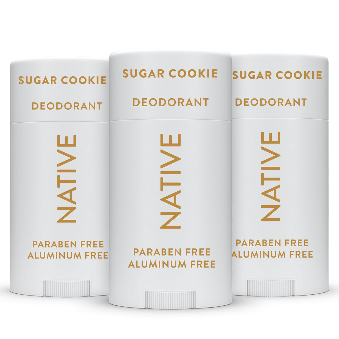 Native Deodorant Contains Naturally Derived Ingredients, 72 Hour Odor Control | Deodorant for Women and Men, Aluminum Free with Baking Soda, Coconut Oil and Shea Butter | Sugar Cookie, 3-Pack