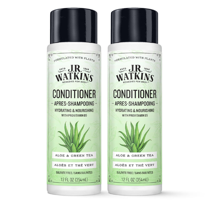 J.R. Watkins Daily Hydration Conditioner - Aloe & Green Tea - 12 fl oz (Pack of 2)