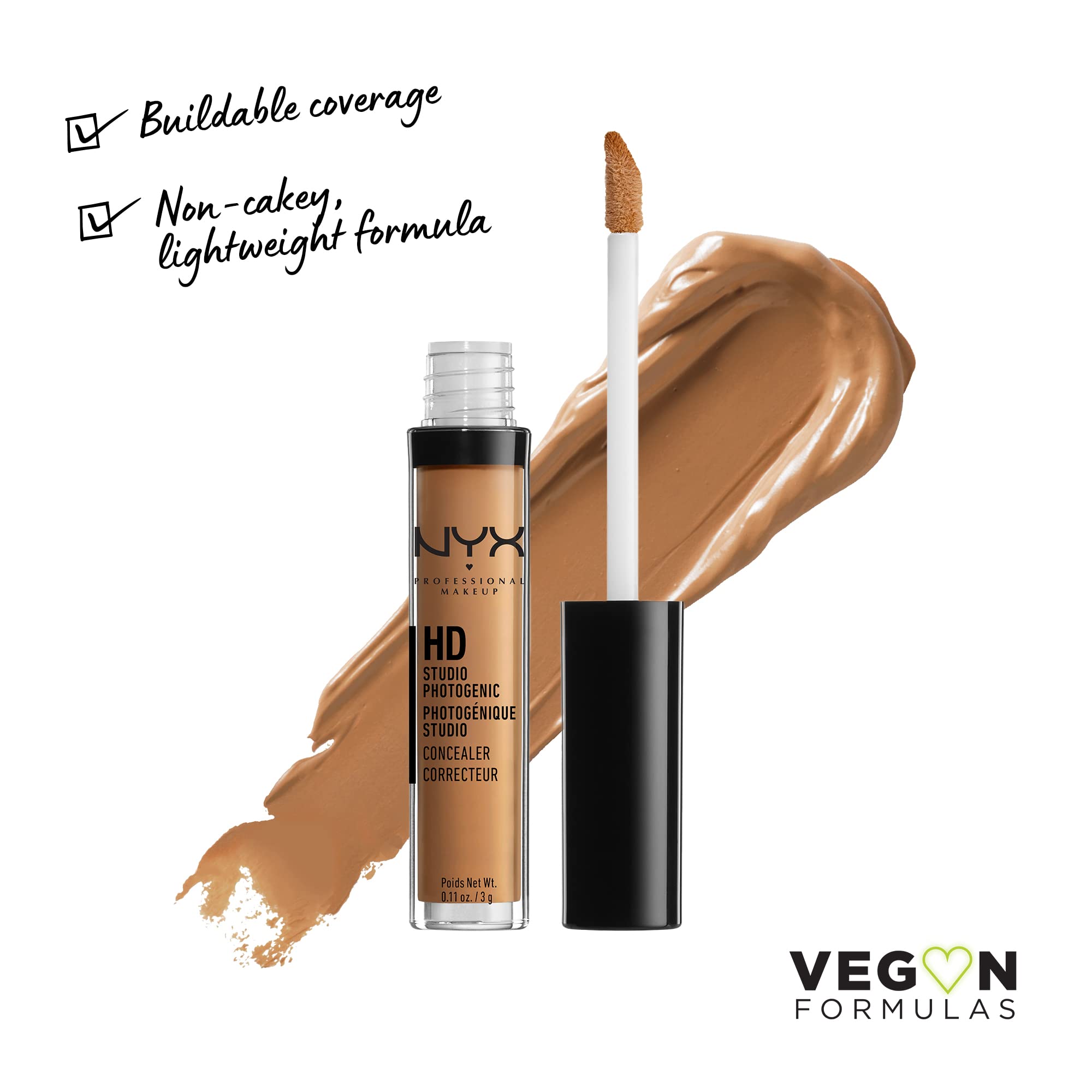 Nyx Professional Makeup Concealer Wand HD formula, Nutmeg, 3g