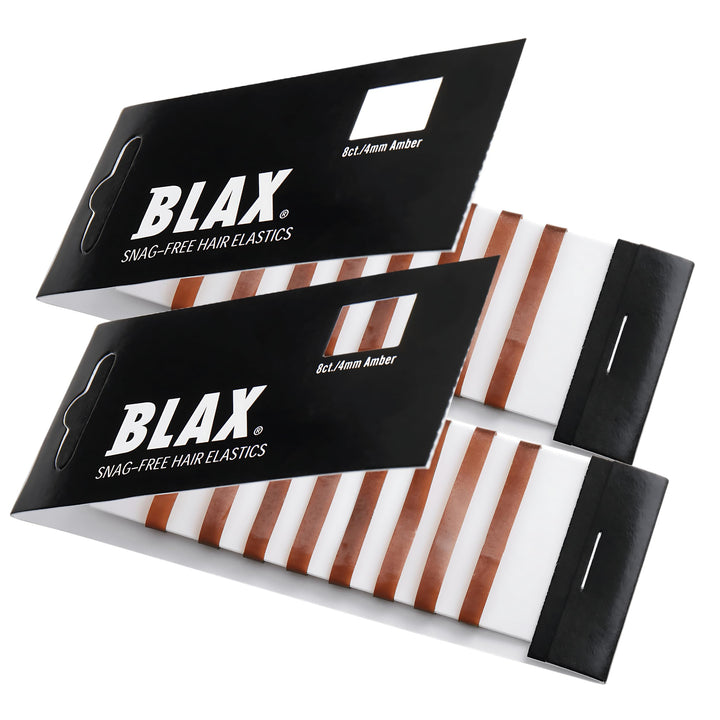 Blax Brown Snag-Free Hair Elastics - 4mm 2 Packâ€¦