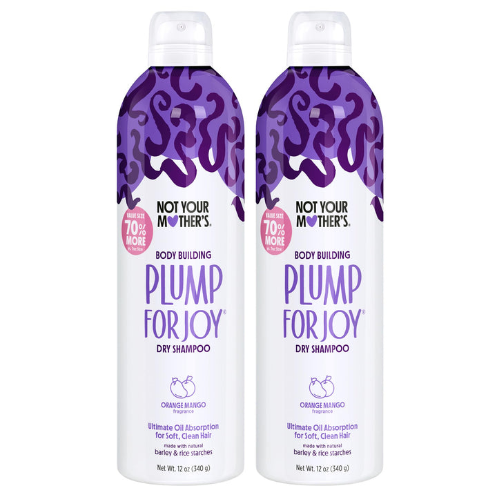 Not Your Mother's Plump for Joy Jumbo Dry Shampoo (2-Pack) - 12 oz - Dry Shampoo for Ultimate Hair Oil Absorption - For All Hair Types