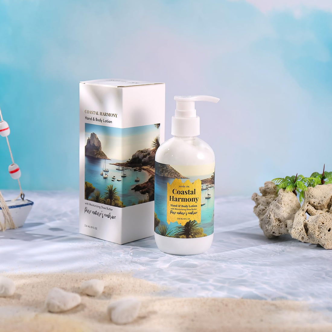 ROMIIE ZOI Ibiza Coastal Harmony Hand & Body Lotion - Island Breeze Scent, 236ml (8 fl oz)