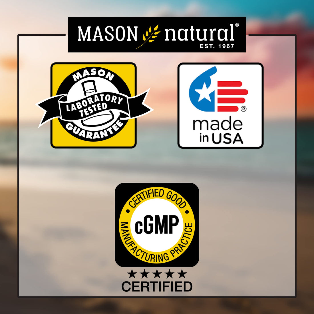 Mason Natural Vitamins Collagen Beauty Cream 100% Pure Pear Scent 2-Oz Jars - Pack of 2