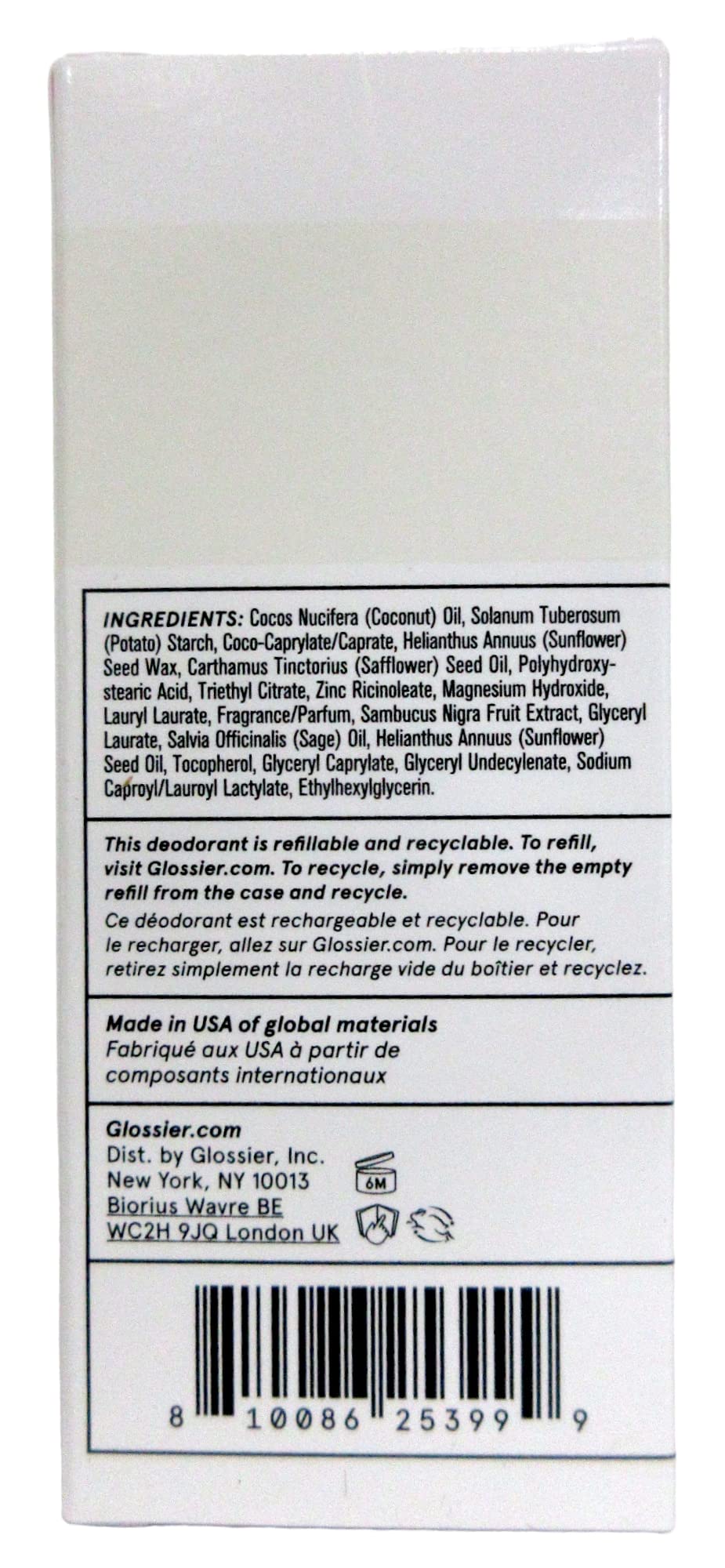 Glossier - Deodorant Refill Stick - Orange Blossom Neroli - 65 g / 2.2 oz