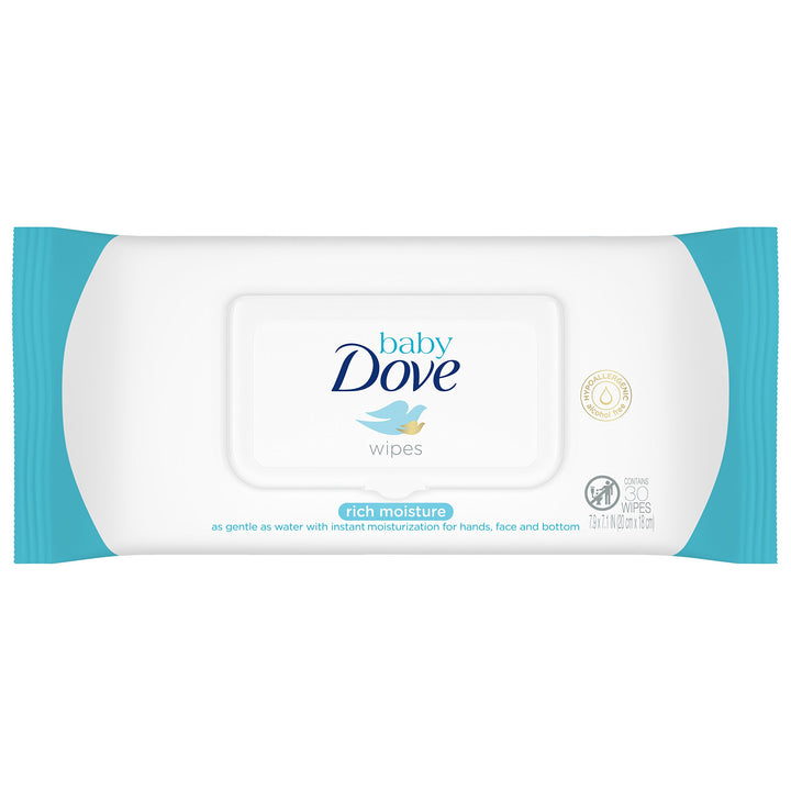 Baby Dove Rich Moisture Hand and Face Wipes -30 Ct