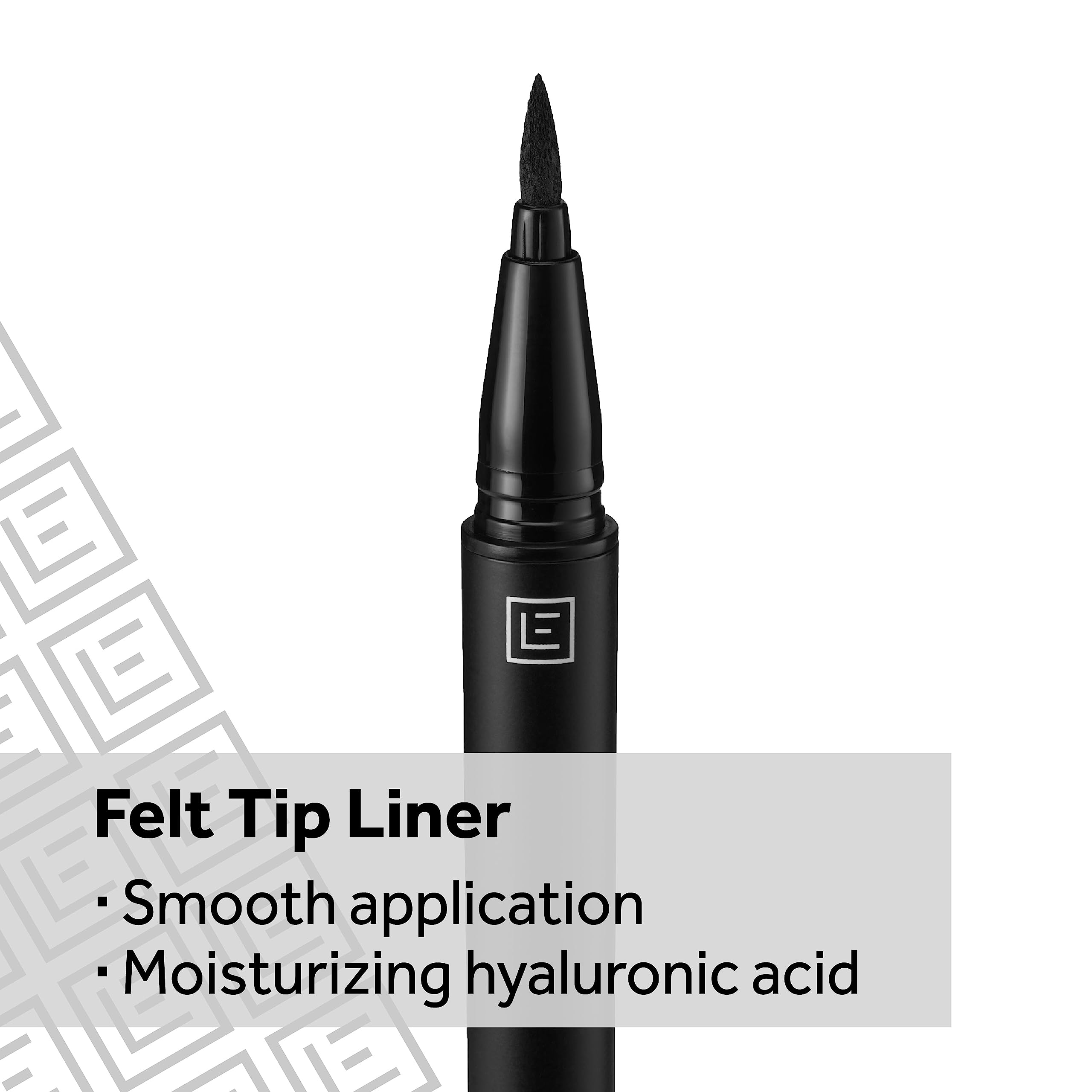 Eylure Line & Lash 2 in 1 Felt Tip Adhesive Eyeliner, Black, 0.7 ml