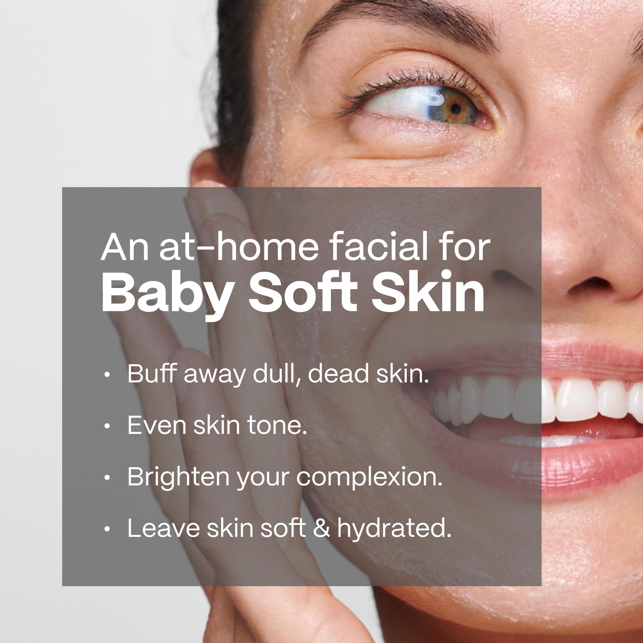 Mad Hippie MicroDermabrasion Facial - Exfoliating Face Scrub with Glycolic Acid, Mandelic Acid, AHA Complex & Hyaluronic Acid, 2.1 Fl Oz