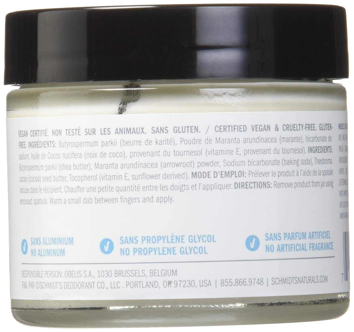 Schmidt's Natural Deodorant, Fragrance-Free, 2 Ounce