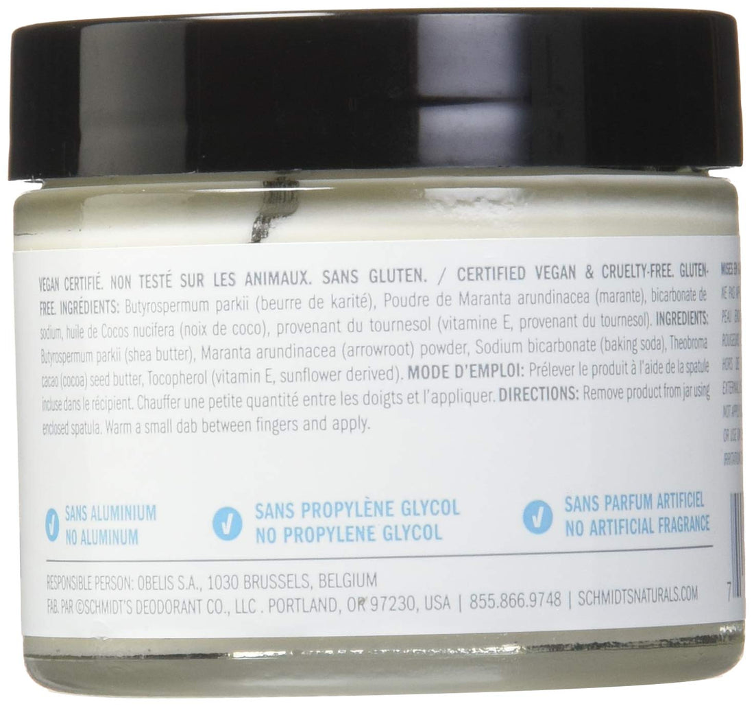 Schmidt's Natural Deodorant, Fragrance-Free, 2 Ounce