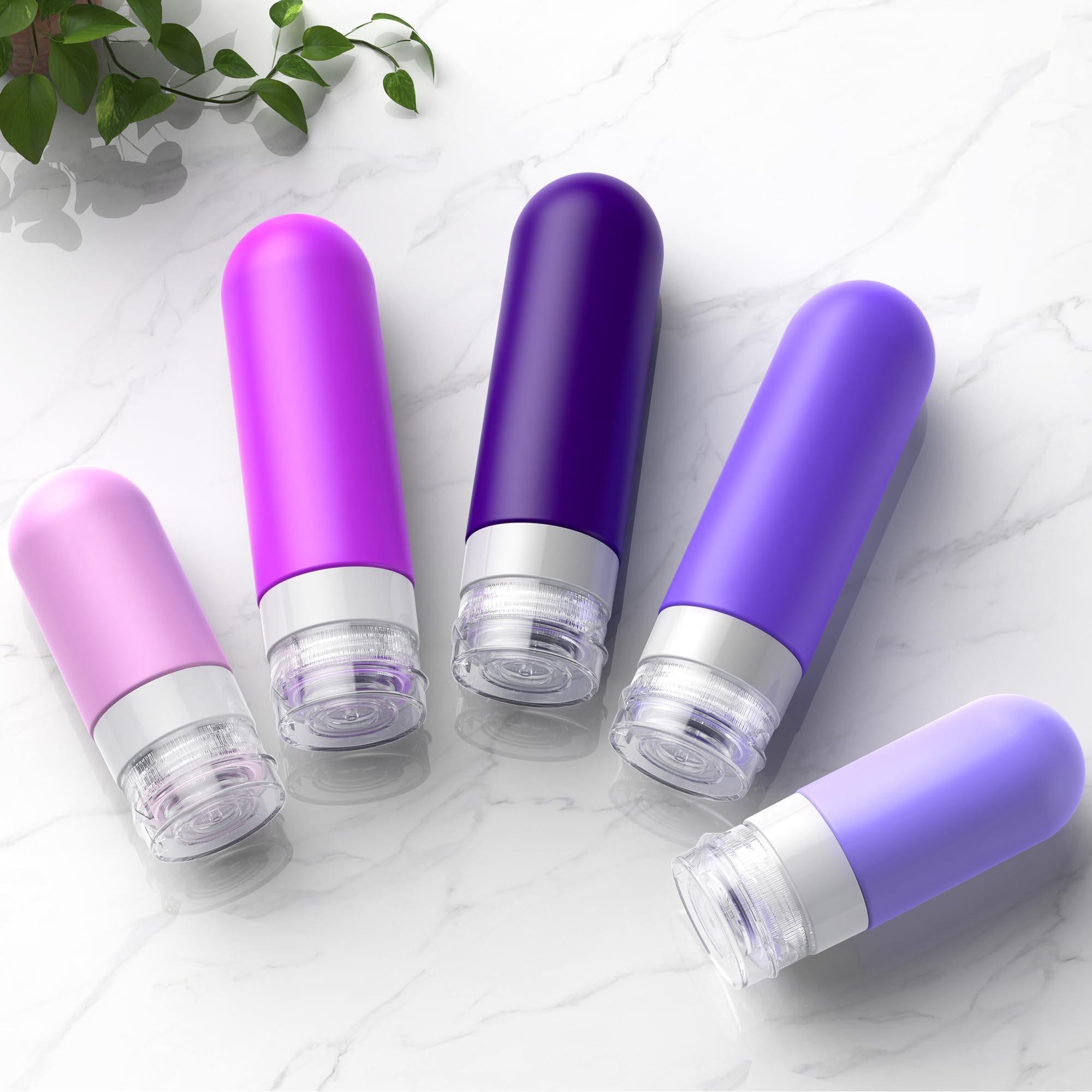 19 Pack travel Bottles for Toiletries, Silicone TSA Approved Travel Size Containers for toiletries Leak Proof Refillable Travel Accessories for Shampoo Conditioner Lotion