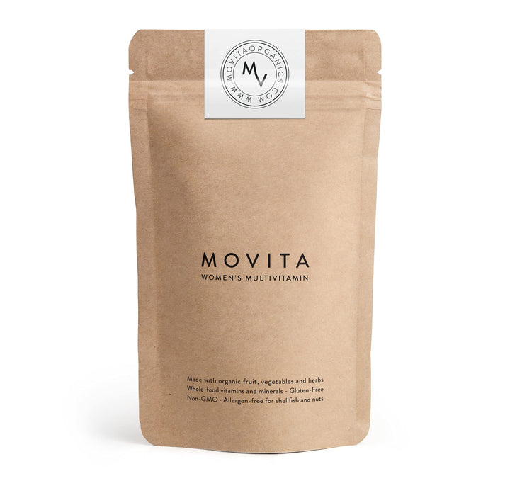 Movita Women’s Daily Multivitamin - Organic Fermented Whole Foods for Enhanced Energy, Immunity & Vitality - Vegan, Gluten-Free, Non-GMO - 30-Day Supply (Eco-Friendly Refill Pouch)