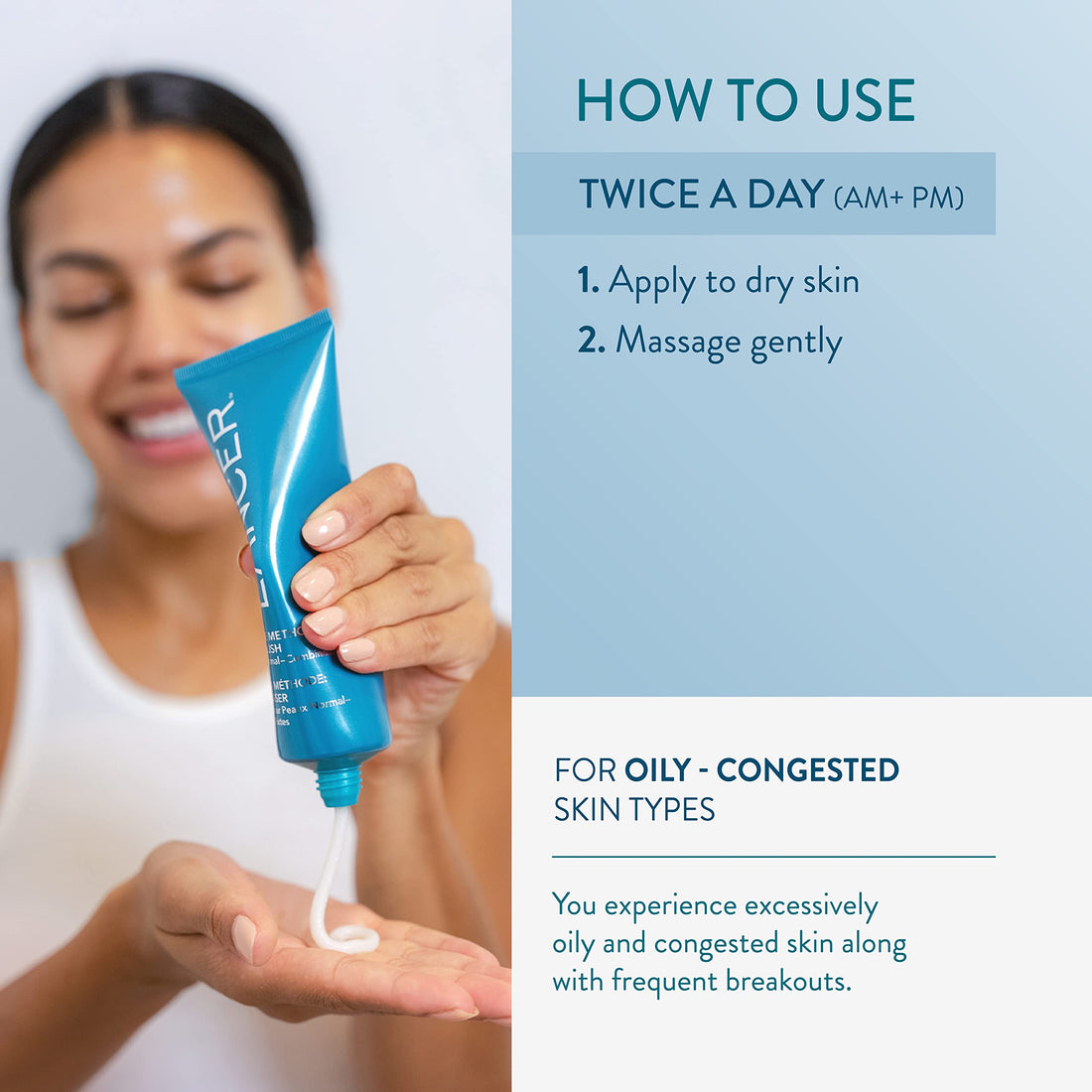 The Method: Polish Oily-Congested Skin, 4.2 FL OZ, Dr. Lancer Dermatology Skincare, 3-Month Supply, For Daily Use, Exfoliate Dead Skin Cells, 3-Step Routine