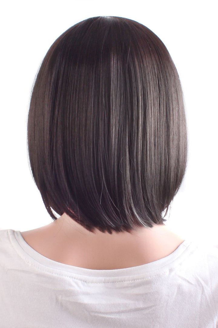 MapofBeauty 30cm/12 Synthetic Straight Wig (Black)