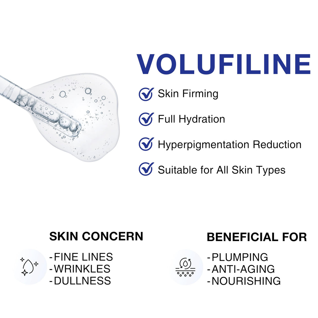CELDYQUE 100% Pure Volufiline Concentrate Mix-in Serum - Skin Firming Solution & Clinically Proven | Anti-Wrinkle, Enhances Facial Contours, Boosts Collagen for Sagging Mature Skin Korean Skincare