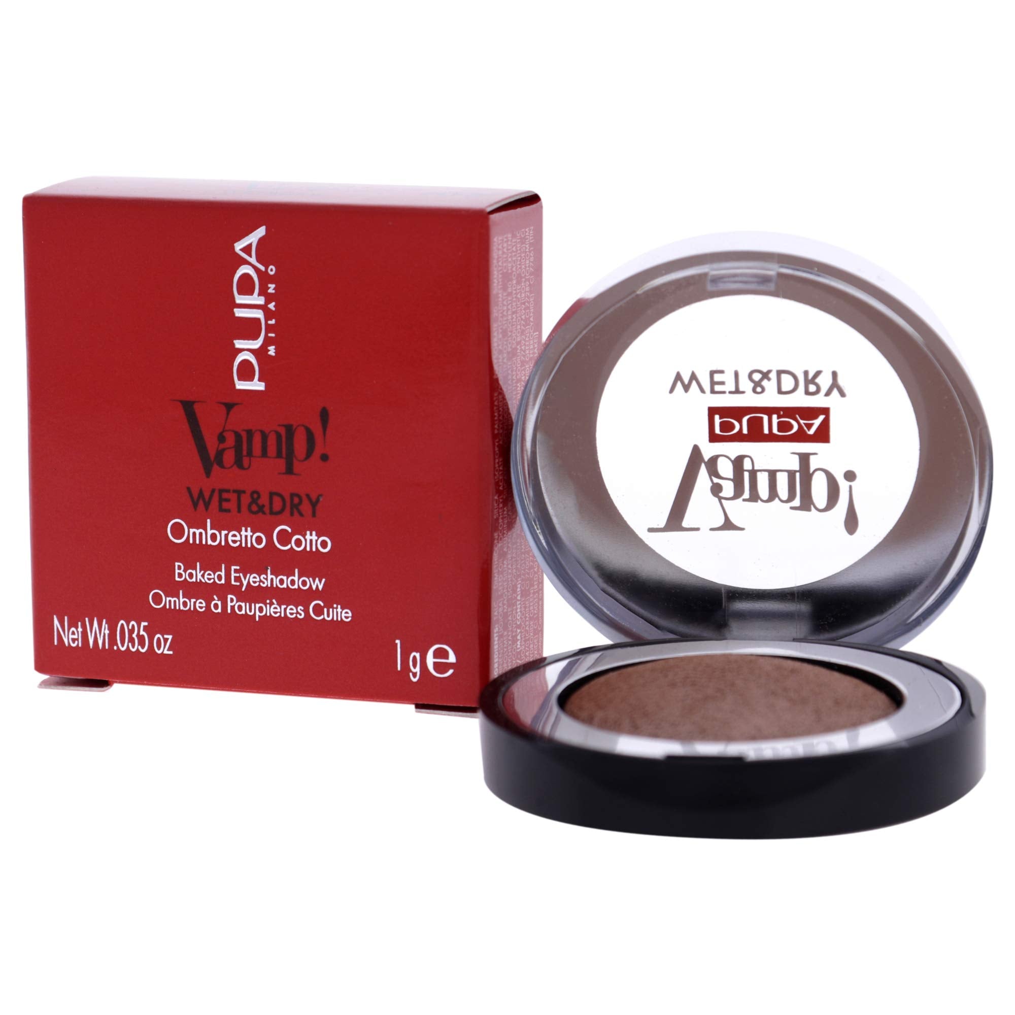 PUPA Milano Vamp! Wet and Dry Baked Eyeshadow - 103 Rose Gold by Pupa Milano for Women - 0.035 oz Eye Shadow, PU040245A103