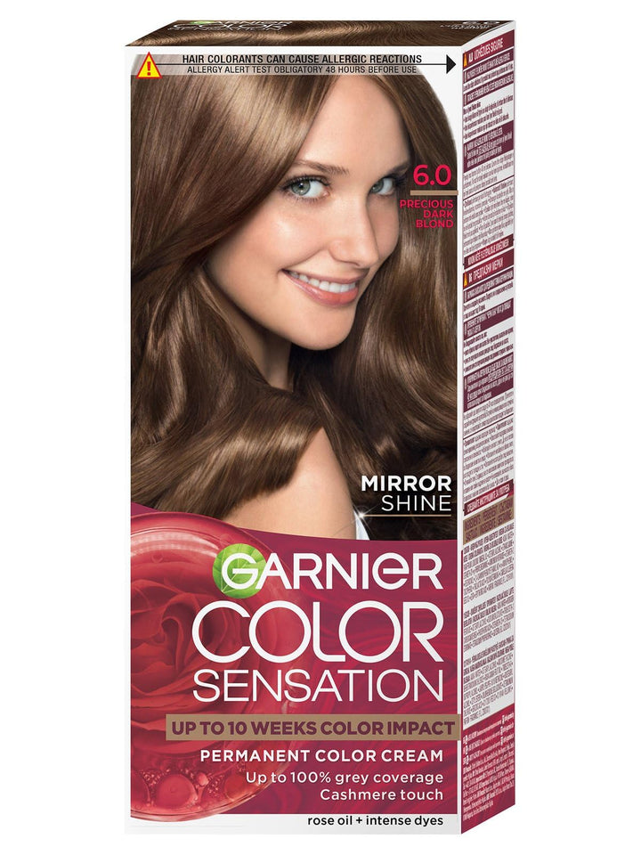GARNIER - COLOR SENSATION - Permanent hair coloring cream - 6.0 Dark Blond