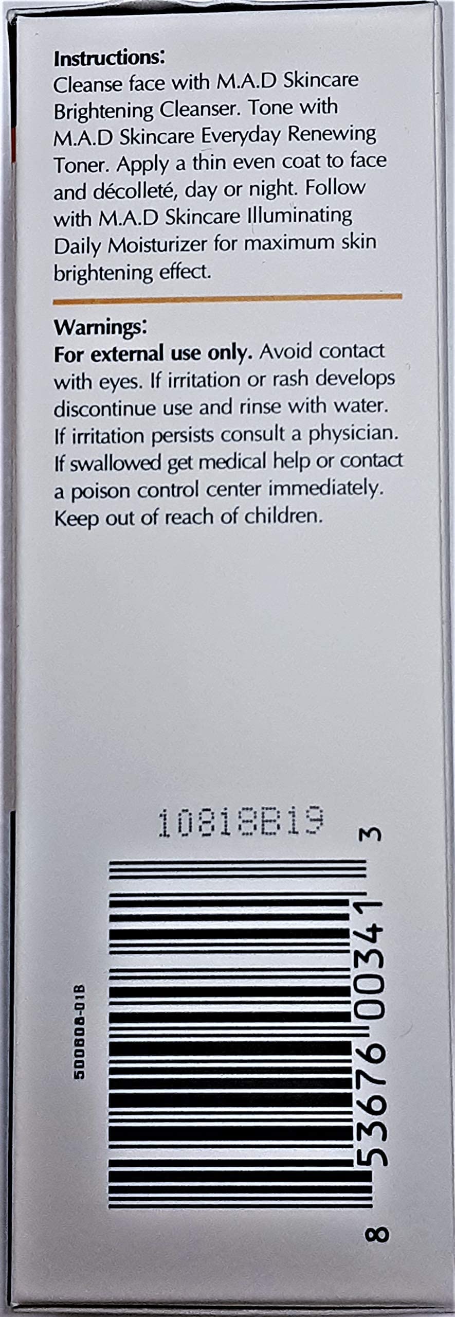 M.A.D Skincare C4 Intensiv Brightening Serum W/ Pro Strength Vitamin C 1 oz.