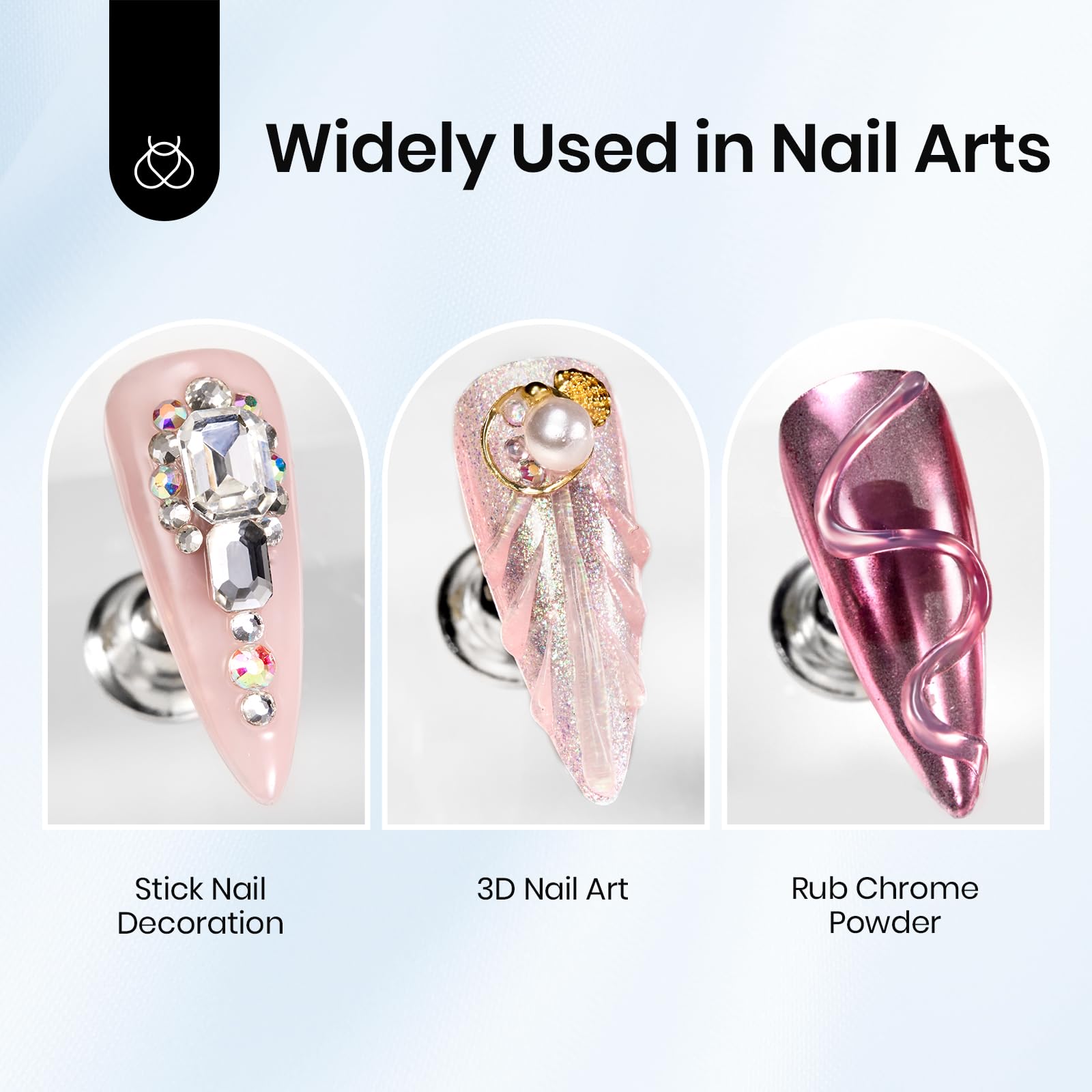 Beetles Sculpting Gel 3D Nail Art - Halloween White No Wipe Nail Polish 3D Rhinestone Building Multi-Function Drawing Gel for DIY Manicure Designs