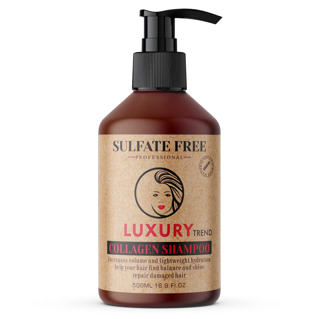 LUXURY TREND Collagen Hair Shampoo for Women - Salon-Grade Thickening & Growth, Professional Cleansing for Fuller, Healthier Locks, Sulfate-Free, 16.9 oz