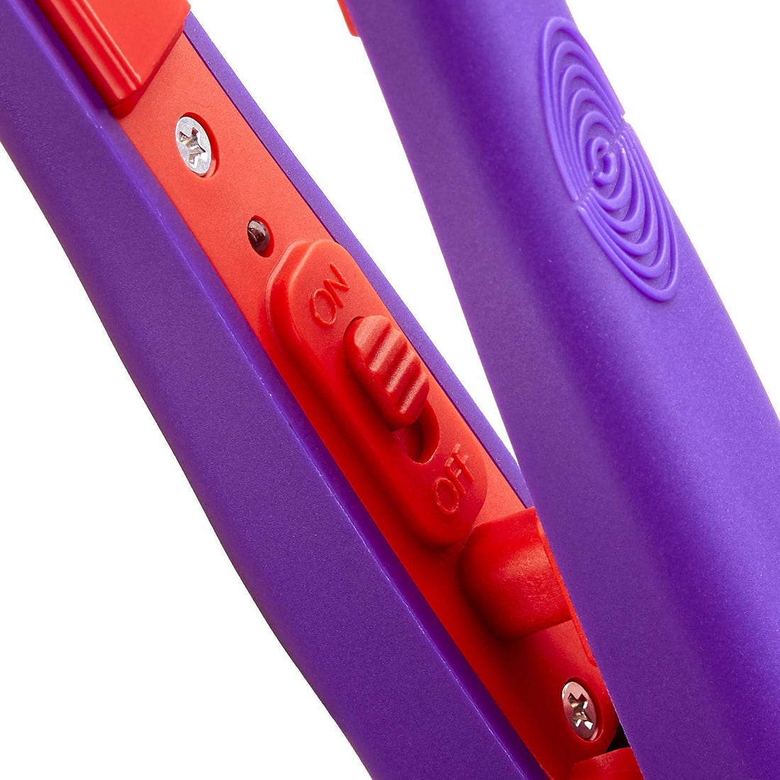 Hot Beauty Professional Ceramic Mini Flat Iron 1/2 Anti-Frizz Extreme Smooth- (Violet HFIM050NV)