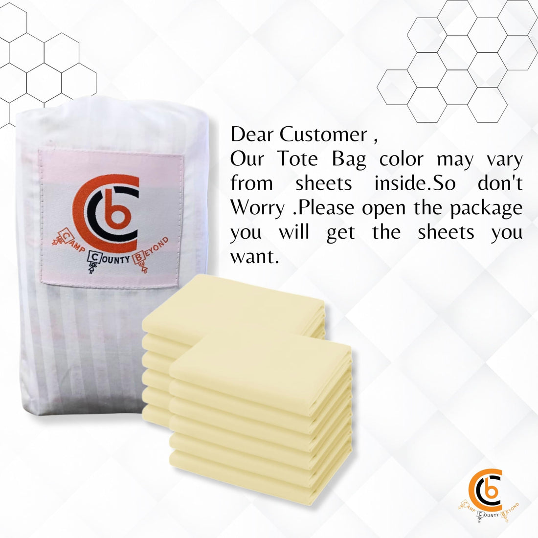 Camp County Beyond Cot Sheets for Toddler and Preschool - Daycare/Pre-School Cot Sheet - Corner Elastic Loops - Cot Bed Fitted Sheet - Poly Cotton Surface Pack of 6 (22 W X 52 L) - Navy Blue