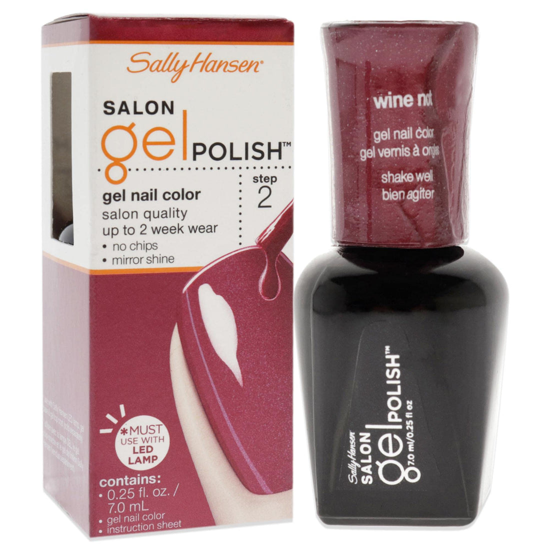 Sally Hansen Salon Pro Gel, Wine Not, 0.14 Fluid Ounce