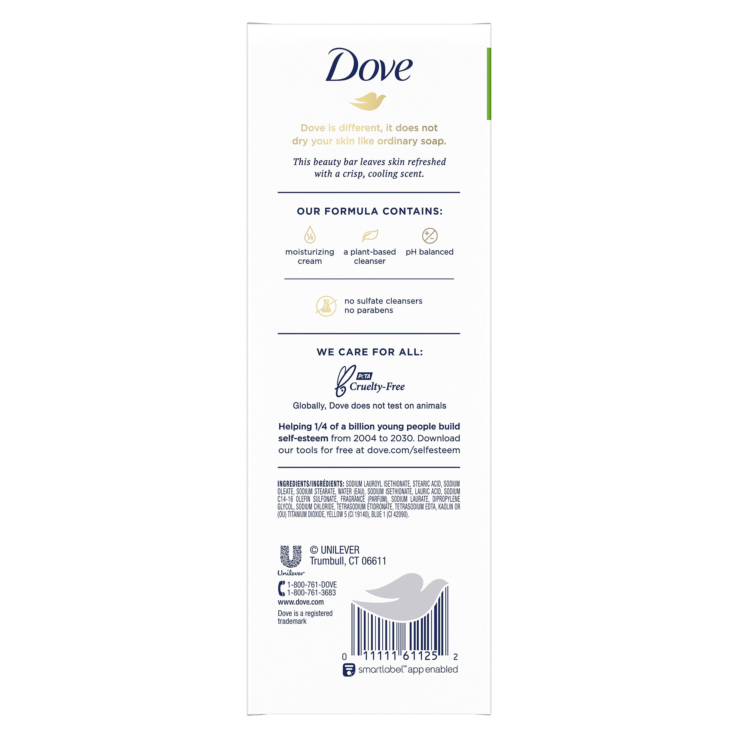Dove go fresh Beauty Bar for Softer Skin Cucumber and Green Tea More Moisturizing than Bar Soap 3.75 oz 8 Bar