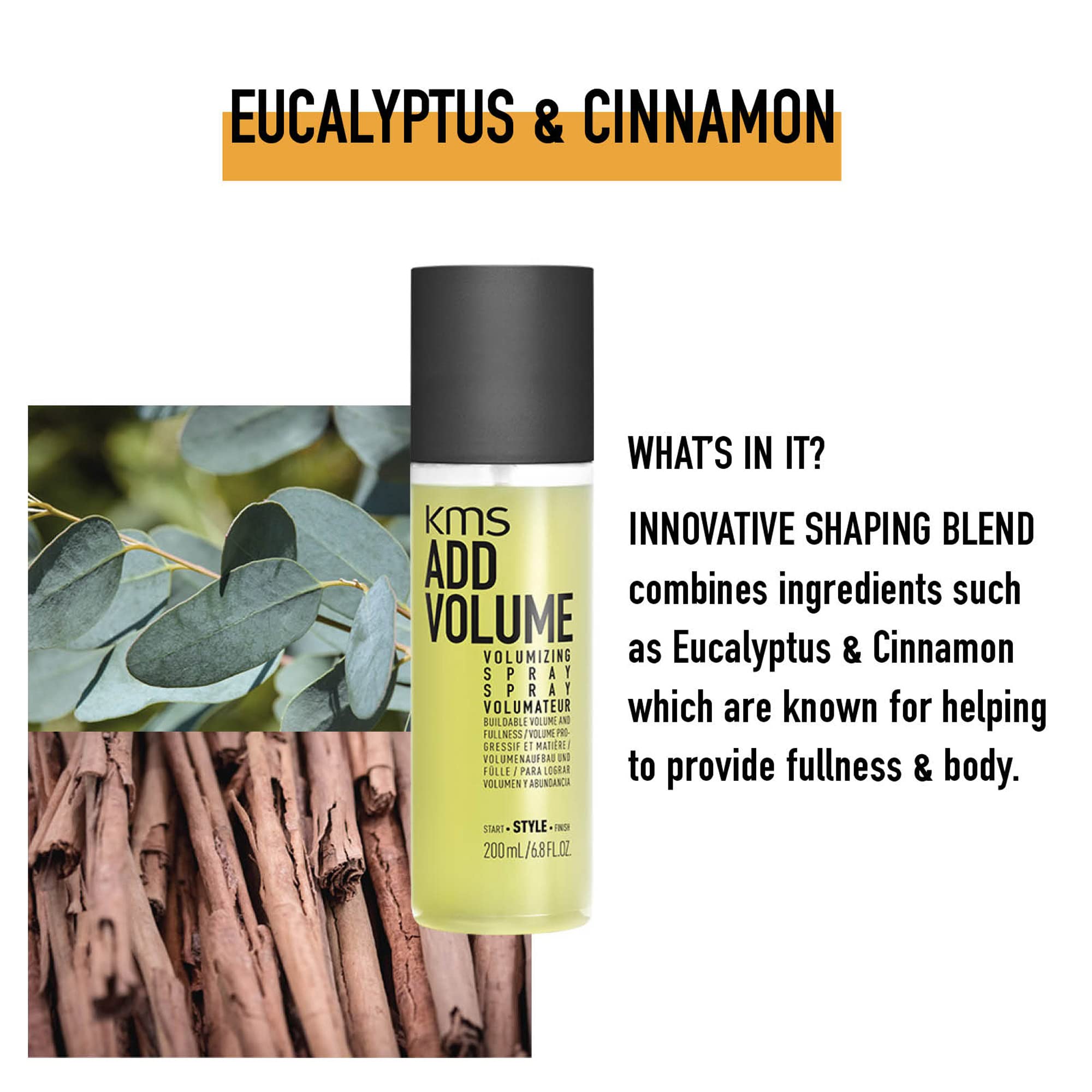 KMS California Add Volume Volumizing Spray (Buildable Volume and Fullness) 200ml/6.8oz