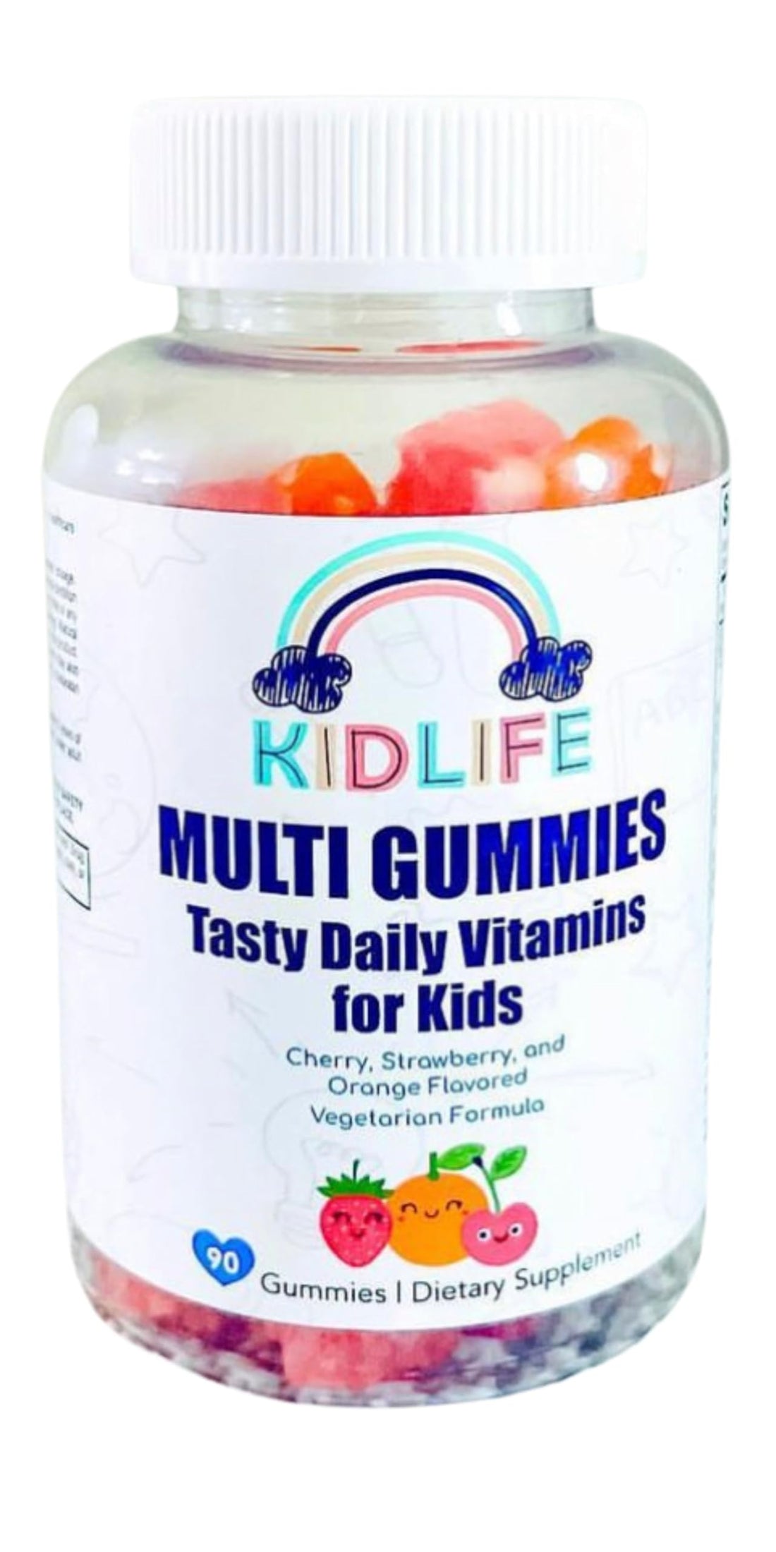 KJ3 Essentials KIDLIFE Daily Gummies- Vitamins for Kids 90 Count Vegan. Immune Support. Soft and Tasty