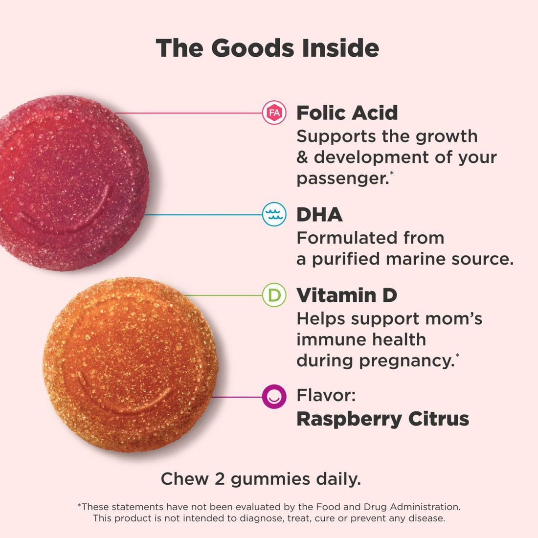 Olly The Essential Prenatal Gummy Multivitamin, 30 Day Supply ( Gummies), Sweet, Folic Acid, Vitamin D, Omega 3 DHA, Chewable Supplement, White Citrus, 60 Count (Pack of 1)