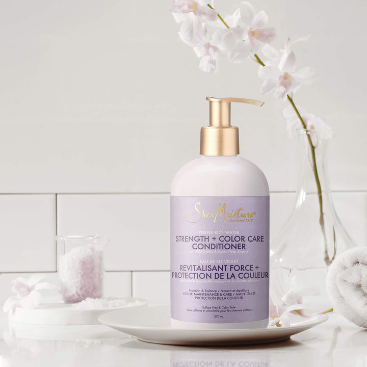 SheaMoisture Strength + Color Care Conditioner Purple Rice Water 13 oz