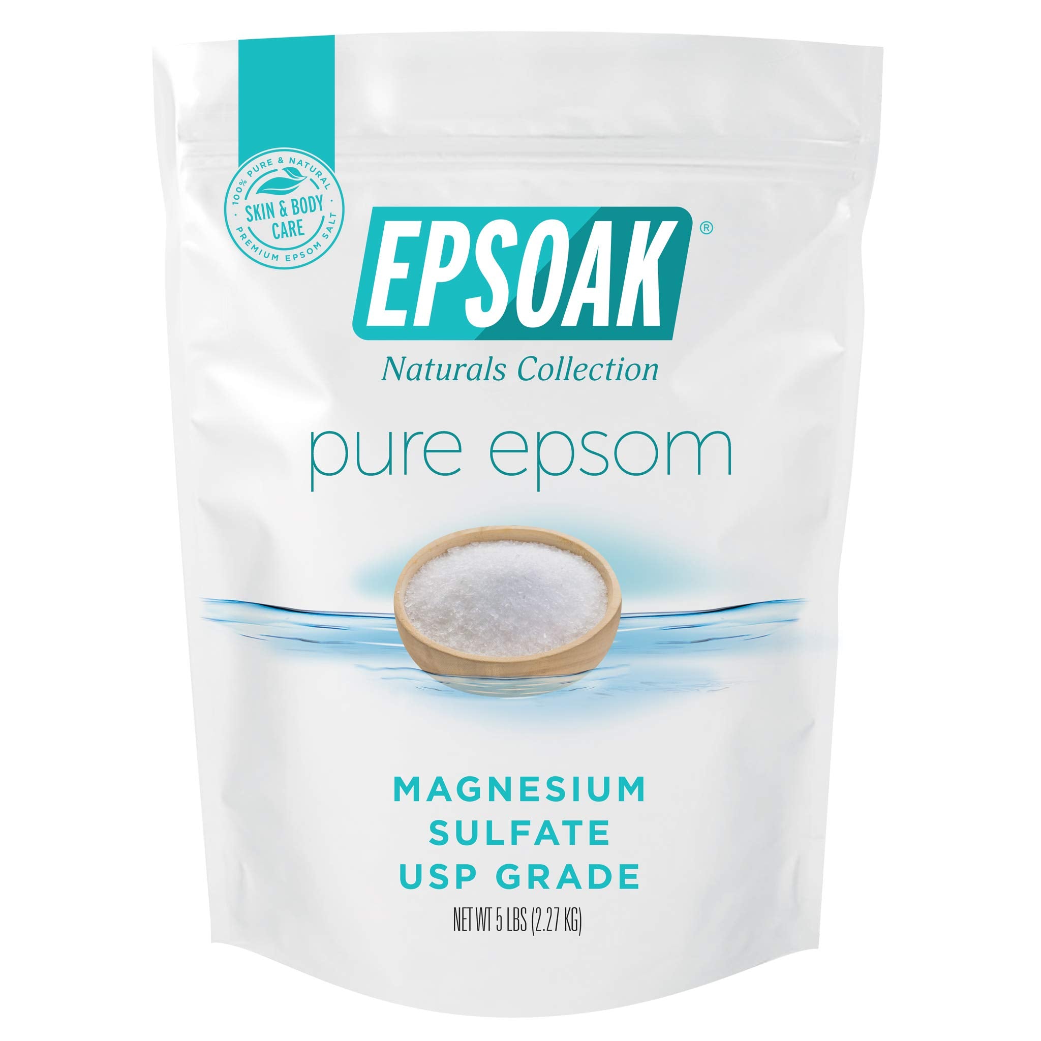 Epsoak Epsom Salt 5 Lbs - 100% Pure M.