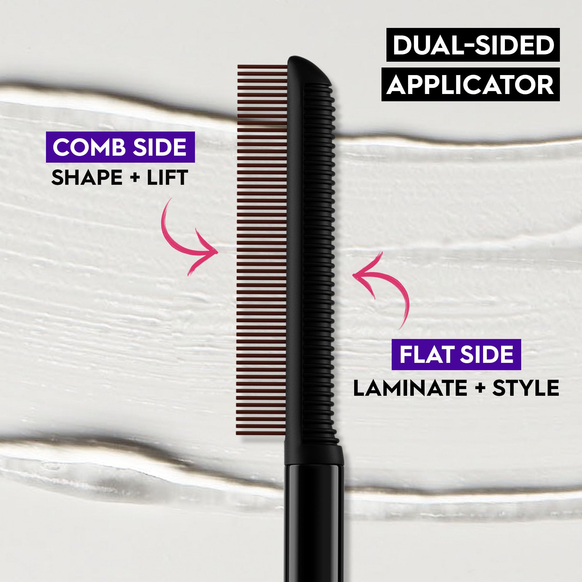 Urban Decay Slick Day Strong-Hold Clear Brow Gel, Lifted, Laminated Eyebrows, Up to 24 HR Wear, Comfortable Feel with Water-Based Wax, Flake-Proof, No White Cast, Dries Clear, Vegan - 0.23 fl oz