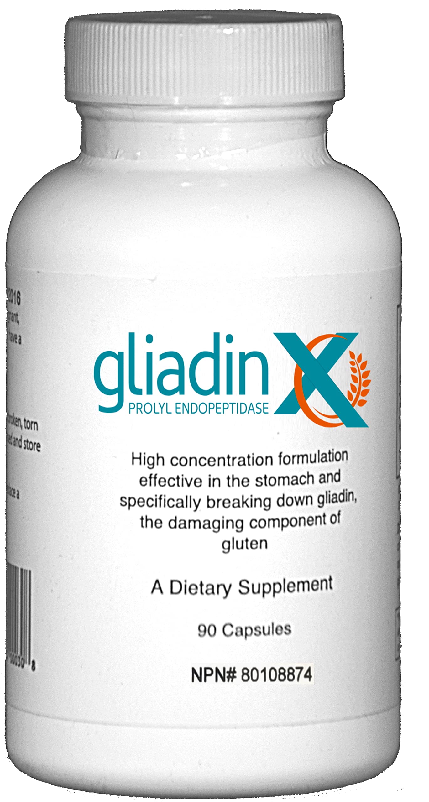 GliadinX Digestion of Gluten, Scientifically Proven Support for Strict Gluten-Free Diets for Celiac Disease and Gluten Intolerance, Celiac Safe Supplements – 90 Capsules