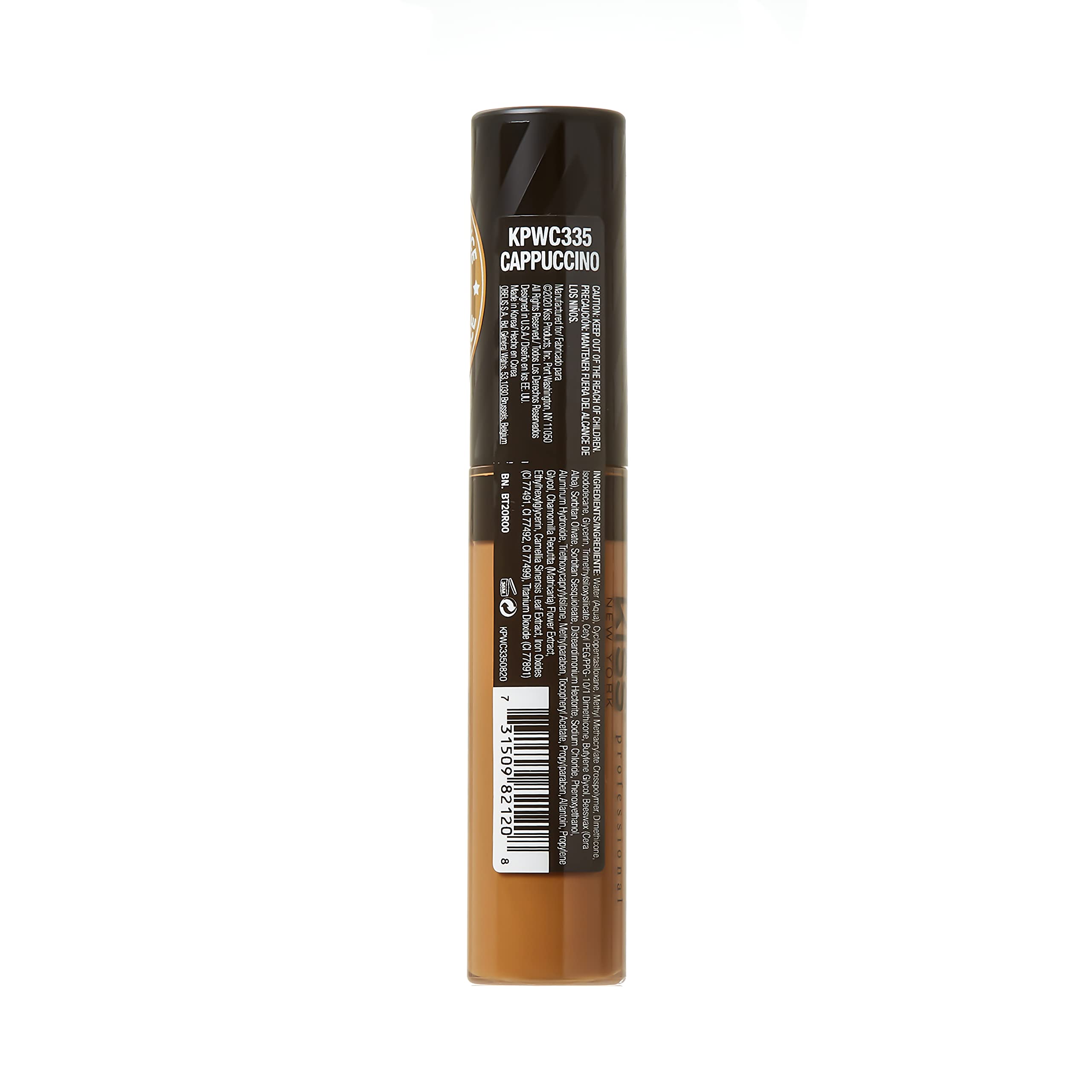 Kiss New York Professional ProTouch Full Cover Concealer 12mL (0.40 US fl. oz.) - (Cappuccino)