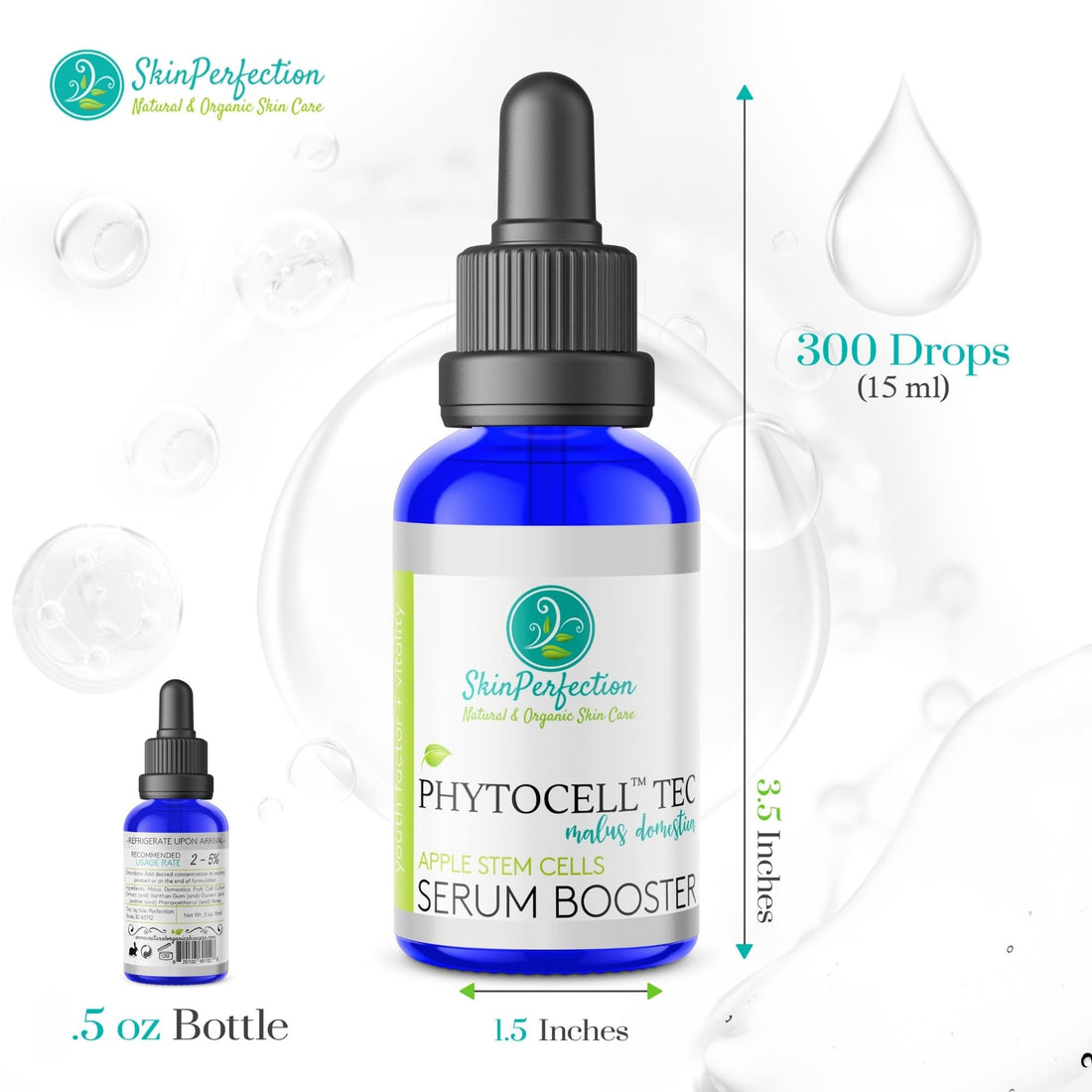Phytocelltec Malus Domestica Apple Stem Cells Anti-Aging Serum Booster Phospholipids - Lotion Making Supplies - Make Your Own Cosmetics