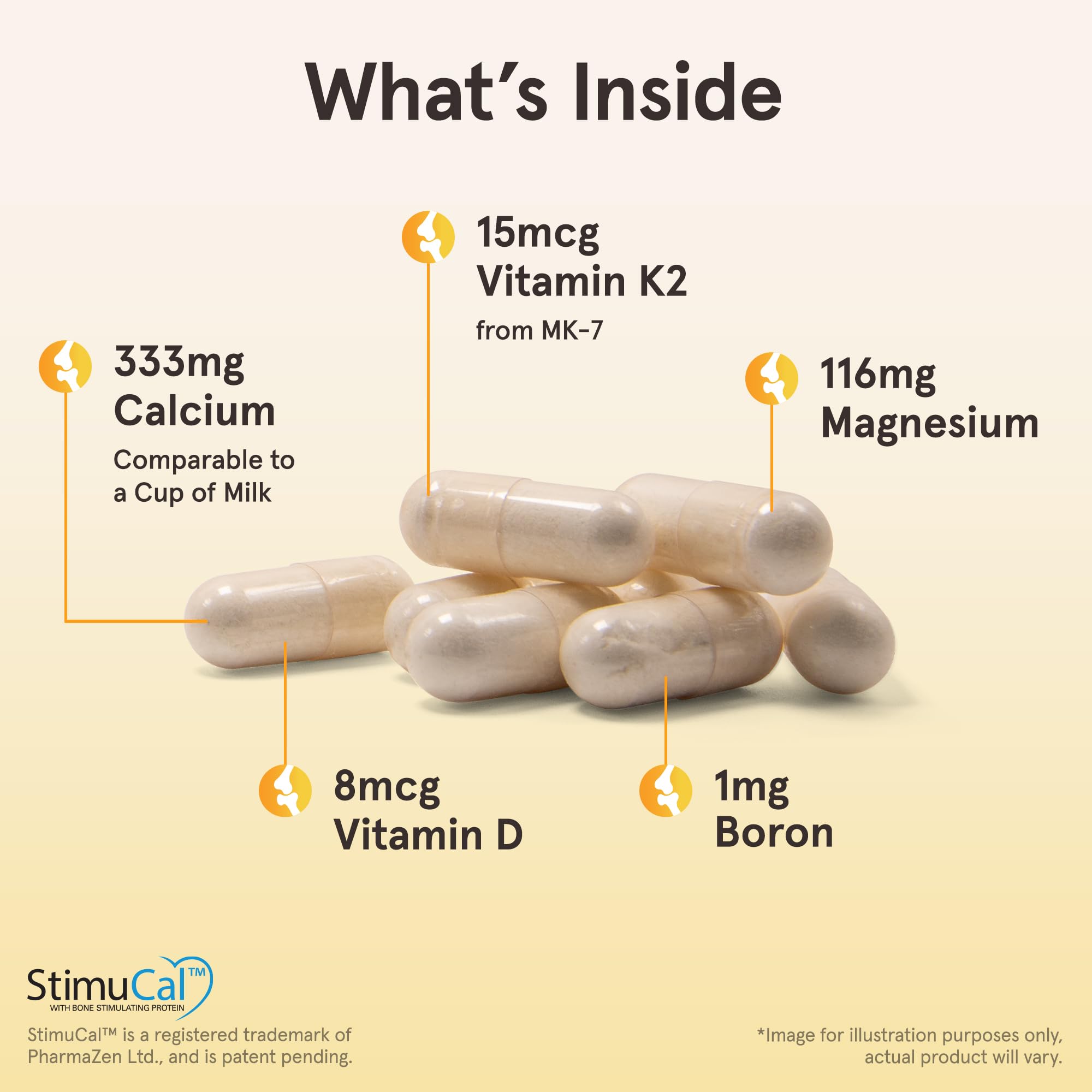 Jarrow Formulas BoneUp Three Per Day-180 Capsules-60 Servings-for Bone Support & Skeletal Nutrition-Includes Naturally Derived Vitamin D3, K2 (as MK-7) & 1000mg Calcium-Gluten Free-Non-GMO,Pack of 12