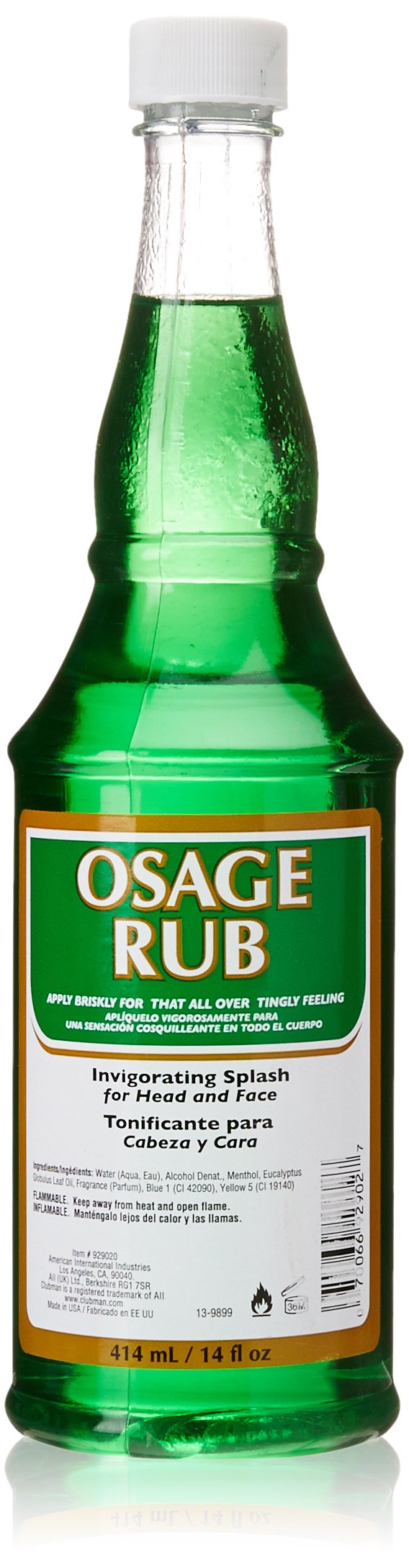 Clubman Jeris Osage Rub Professional Size, 14 fl oz