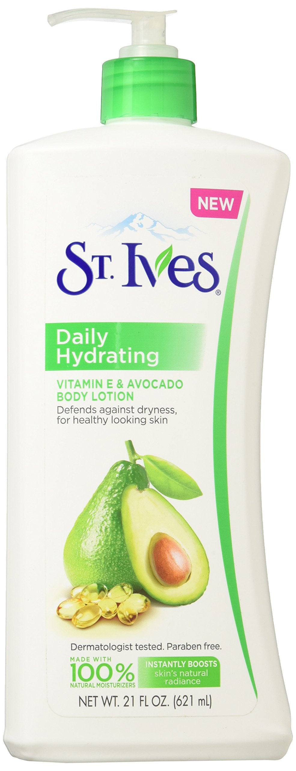 St. Ives Daily Hydrating Vitamin E & Avovado Body Lotion 21 oz (Pack of 2)