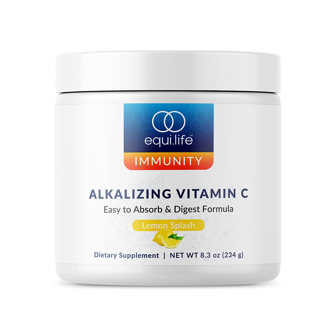 Equilife - Alkalizing Vitamin C, Immune Support Supplement, Potassium Magnesium Supplement, Rich in Calcium, May Help Boost Energy, Promotes Natural Moisture in Skin, Powdered,Easy-to-Use (8.3 oz)